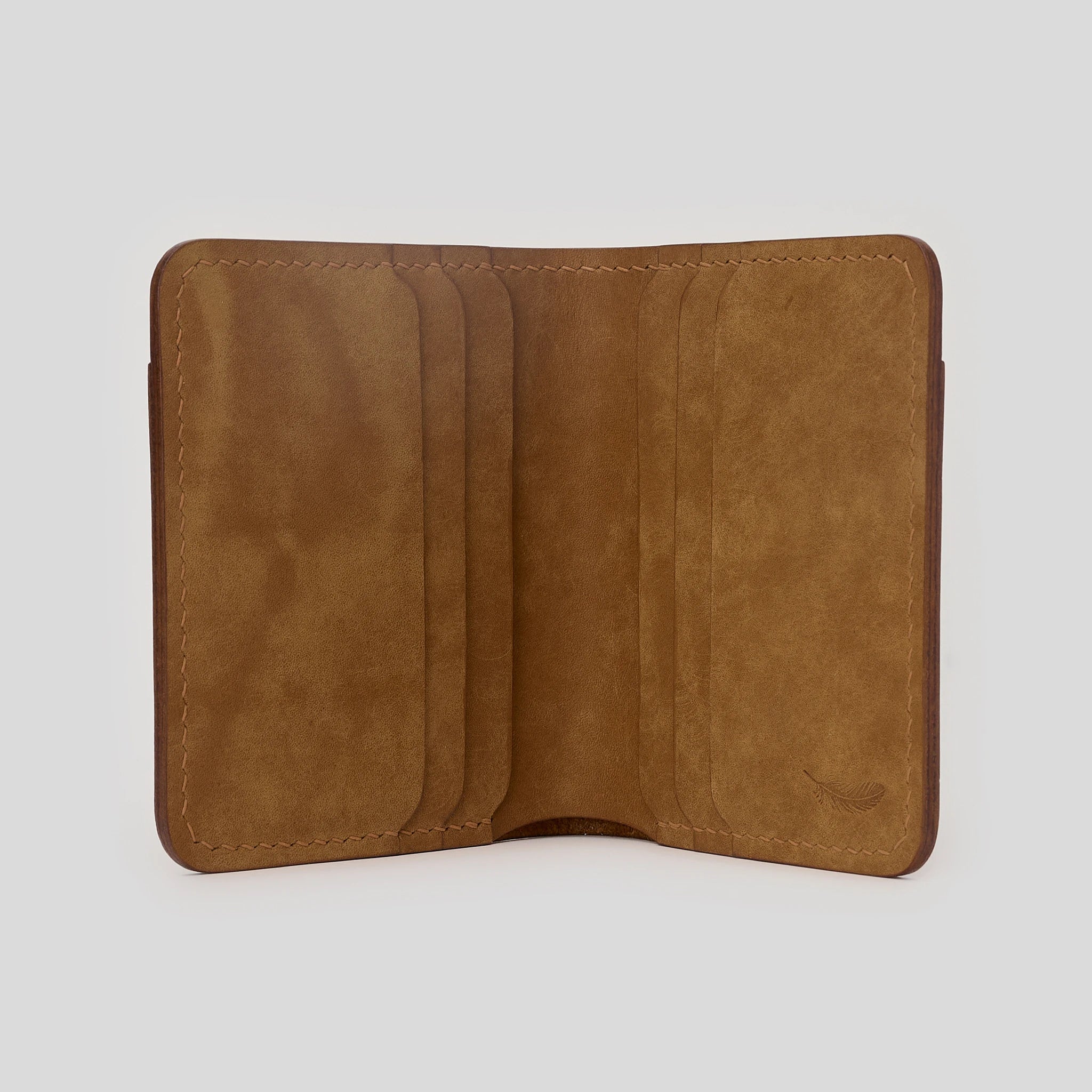 Vertical Pueblo Leather Slim Bifold Wallet