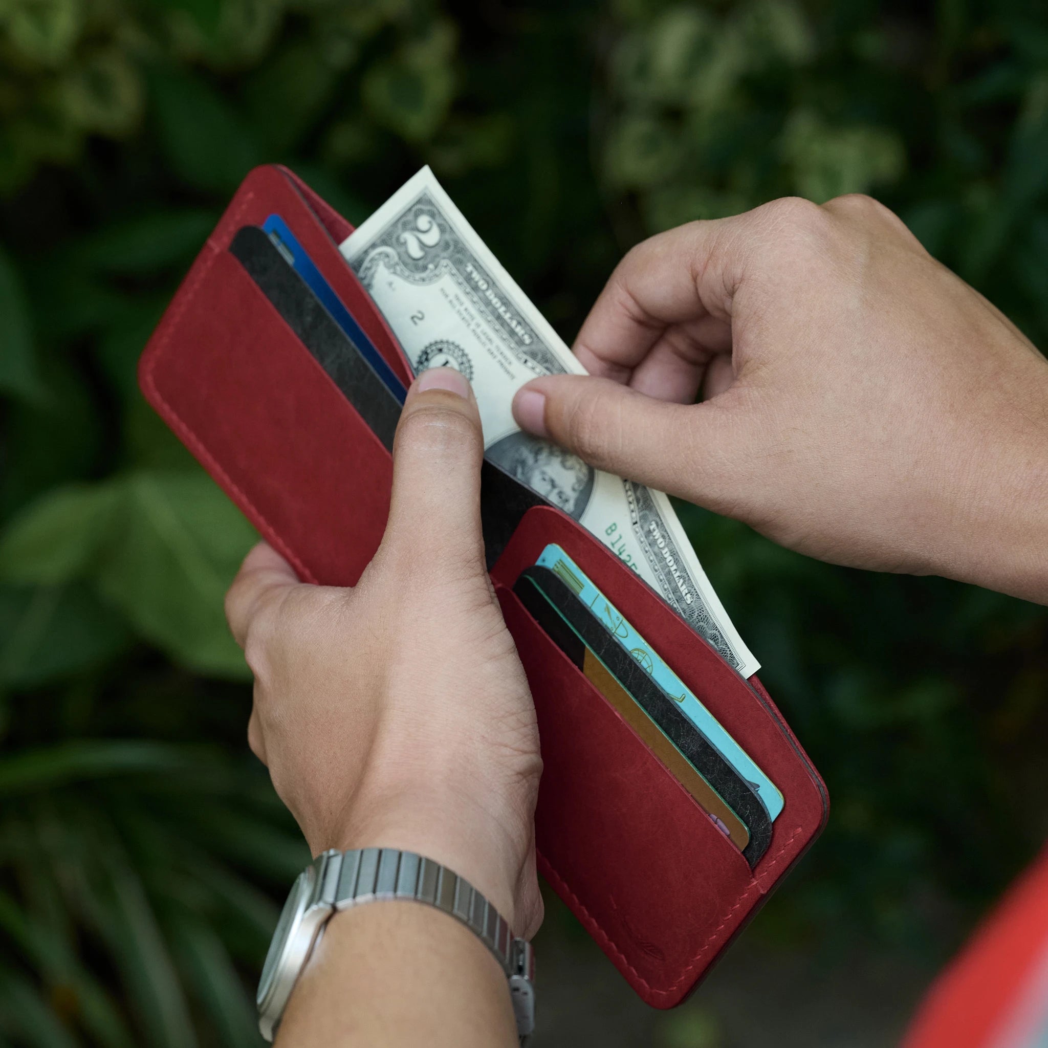 Minimalist Pueblo Leather Bifold Wallet