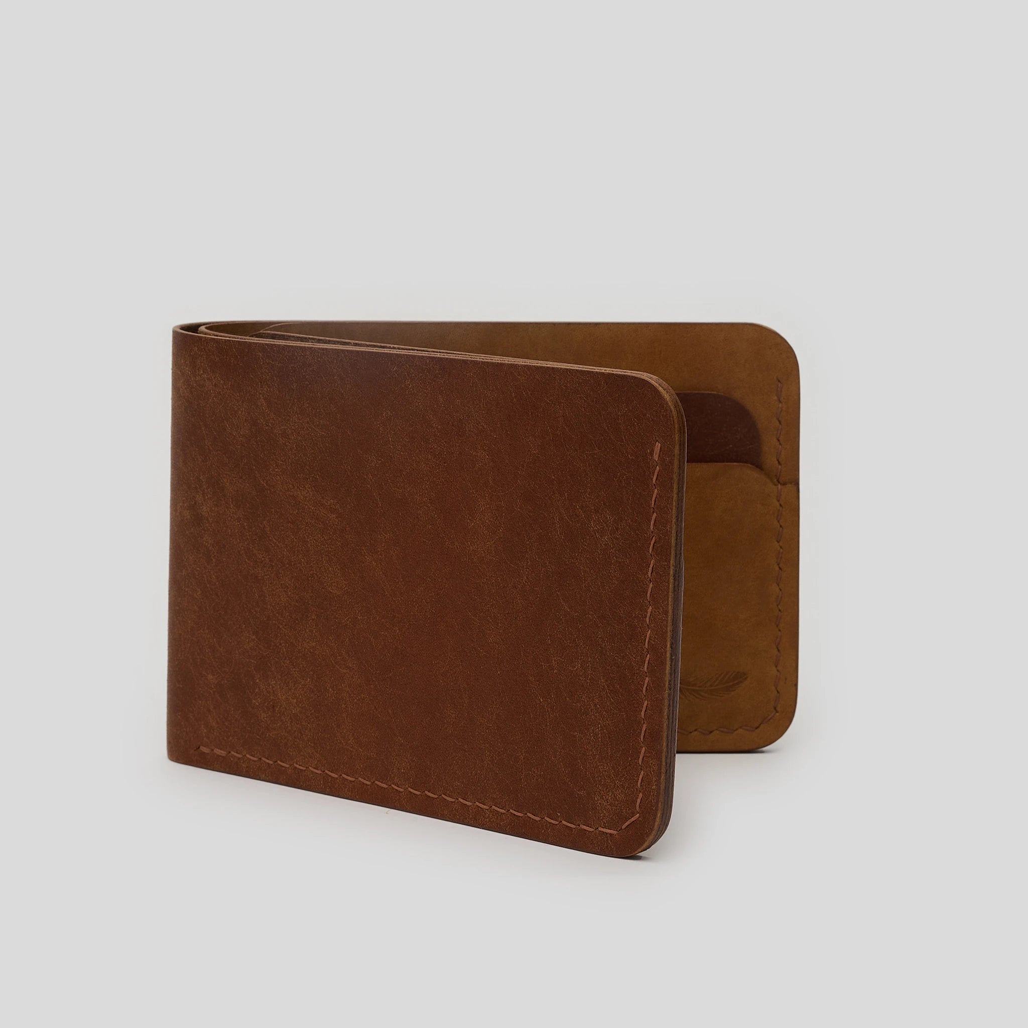 Minimalist Pueblo Leather Bifold Wallet