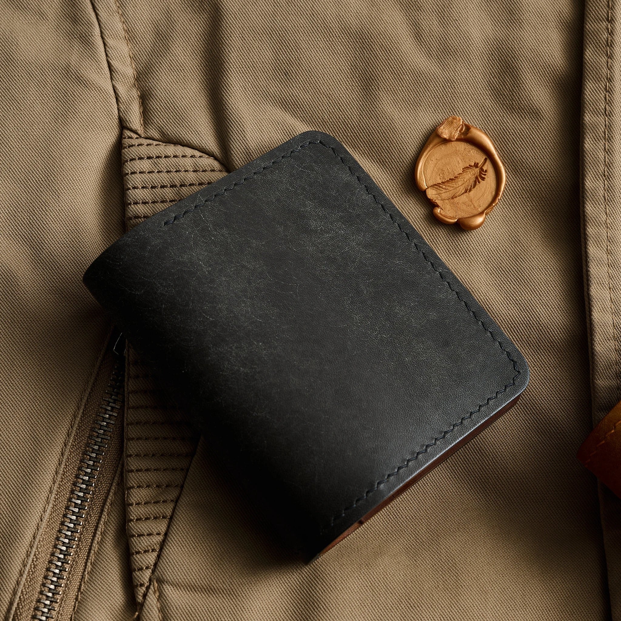 Pueblo Leather Slim Bifold Wallet