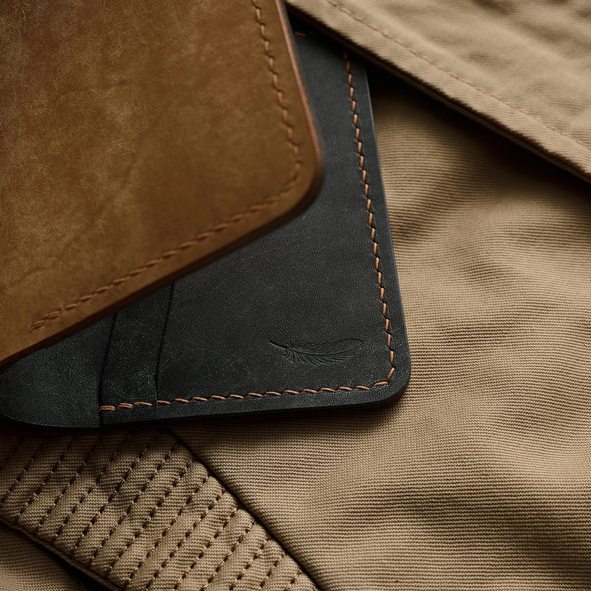 Pueblo Leather Slim Bifold Wallet