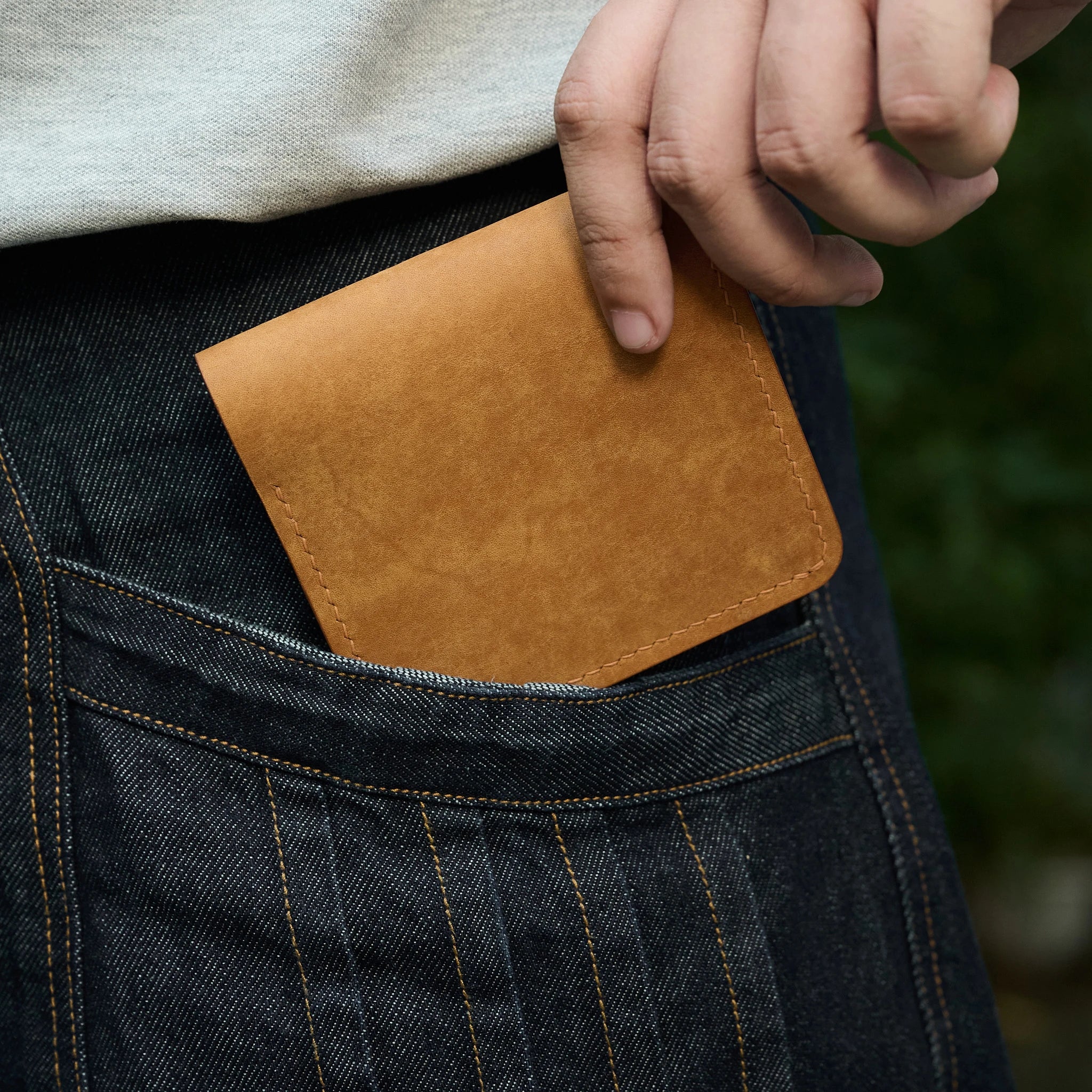 Pueblo Leather Slim Bifold Wallet