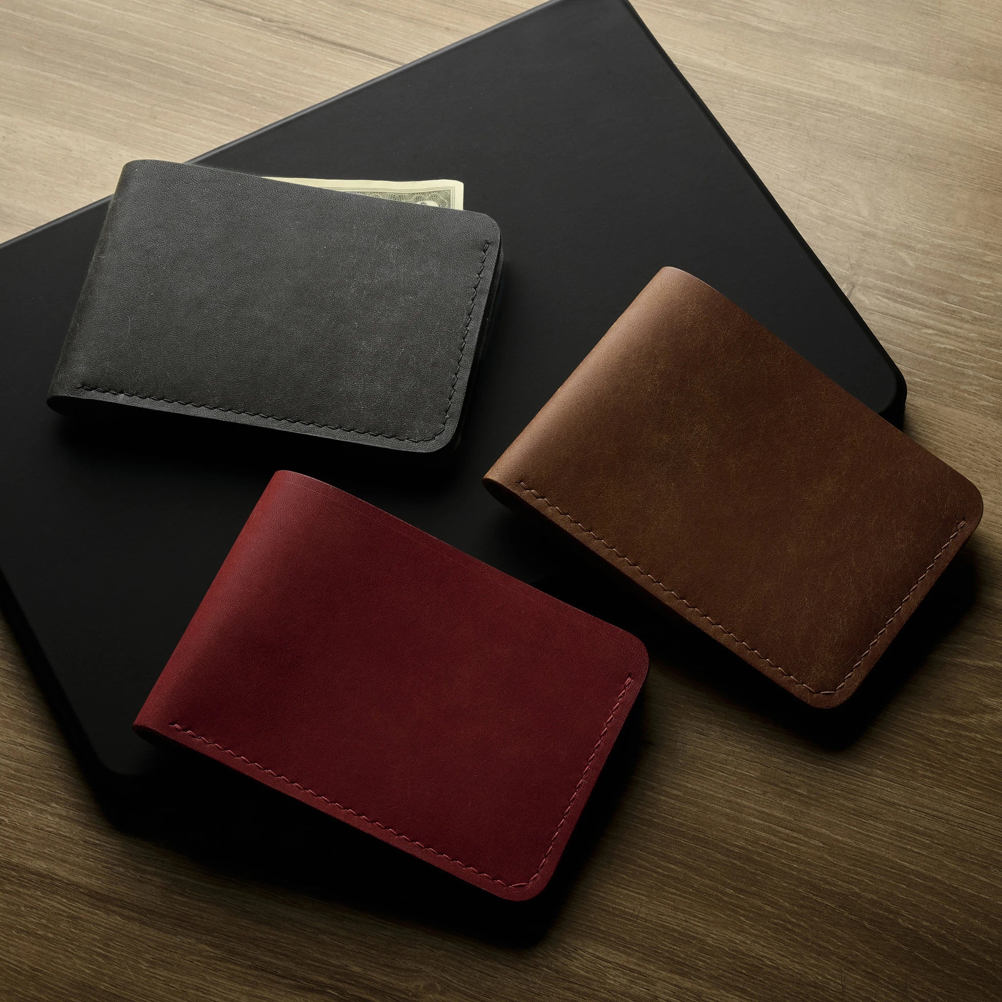 Minimalist Pueblo Leather Bifold Wallet