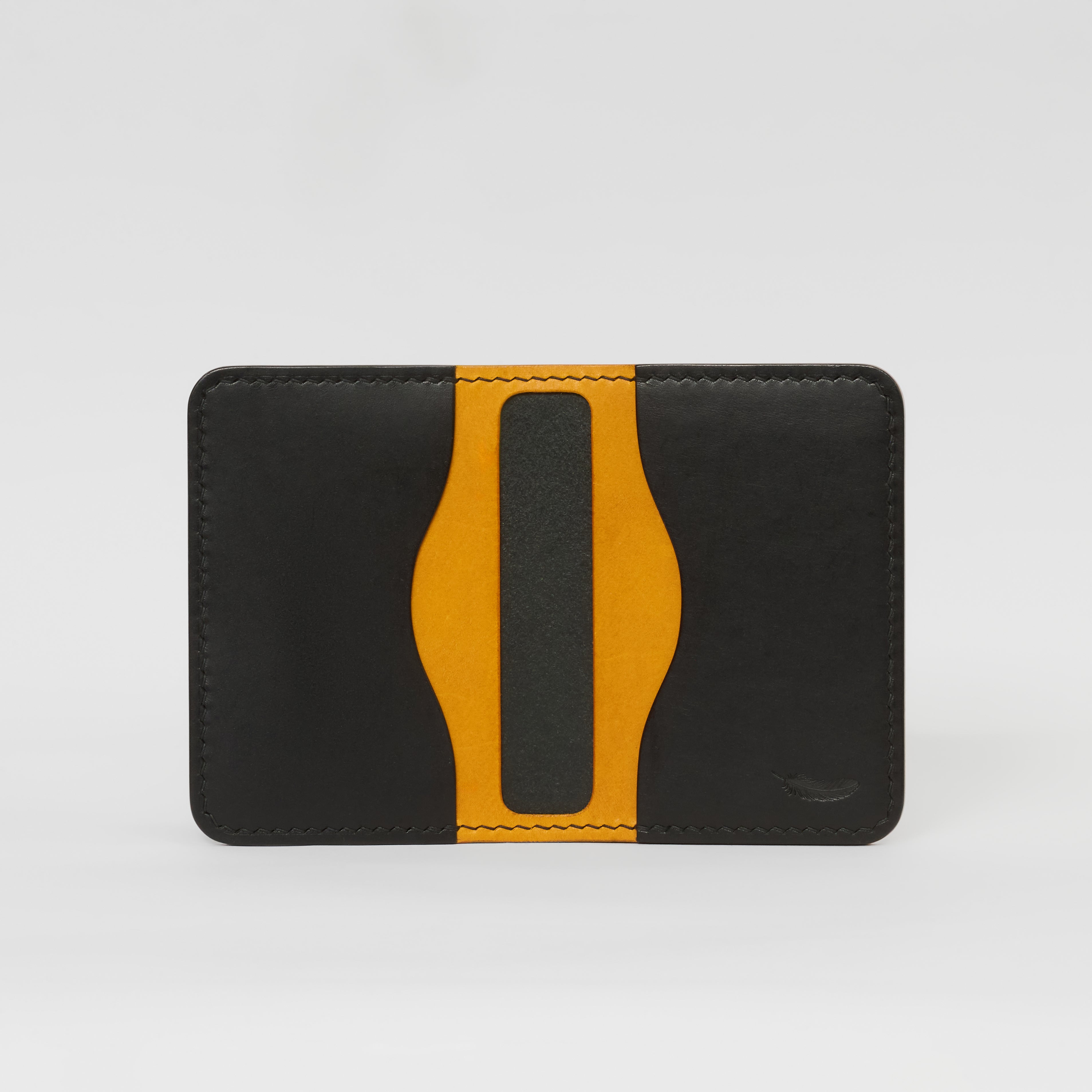 Atelish Buttero Two-Tone Slim Bifold Card Holder