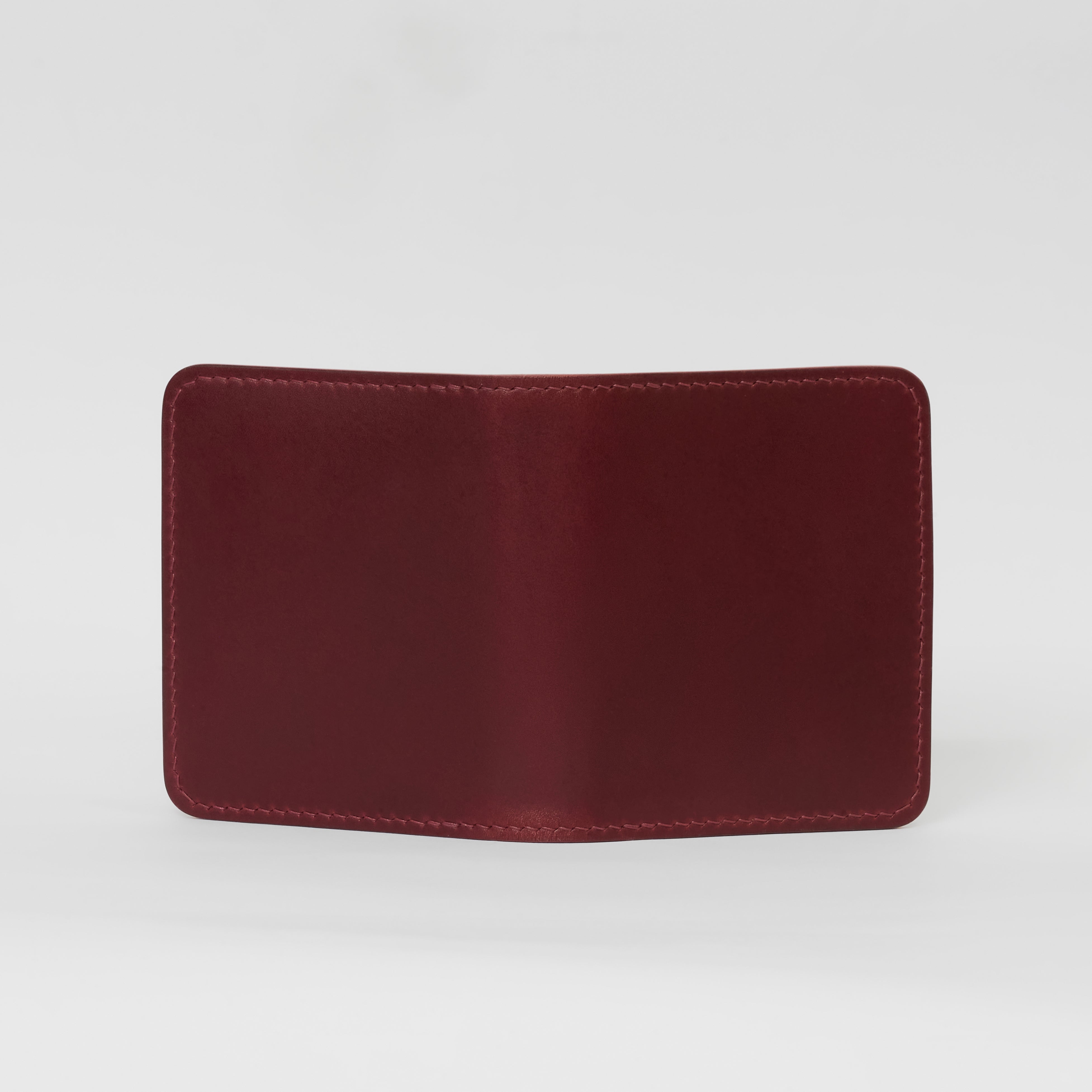 Atelish Vertical Buttero Leather Slim Bifold Wallet