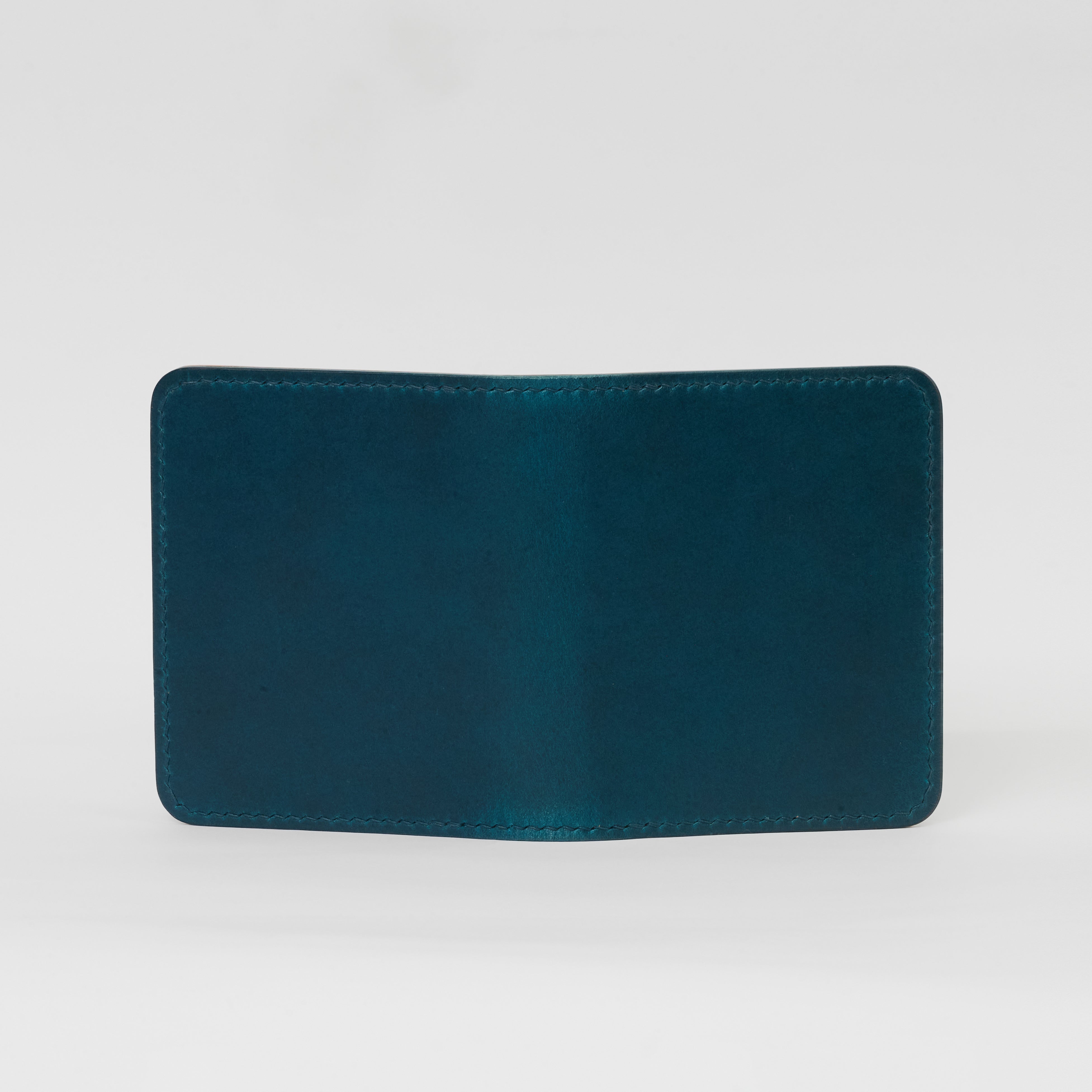 Atelish Vertical Buttero Leather Slim Bifold Wallet