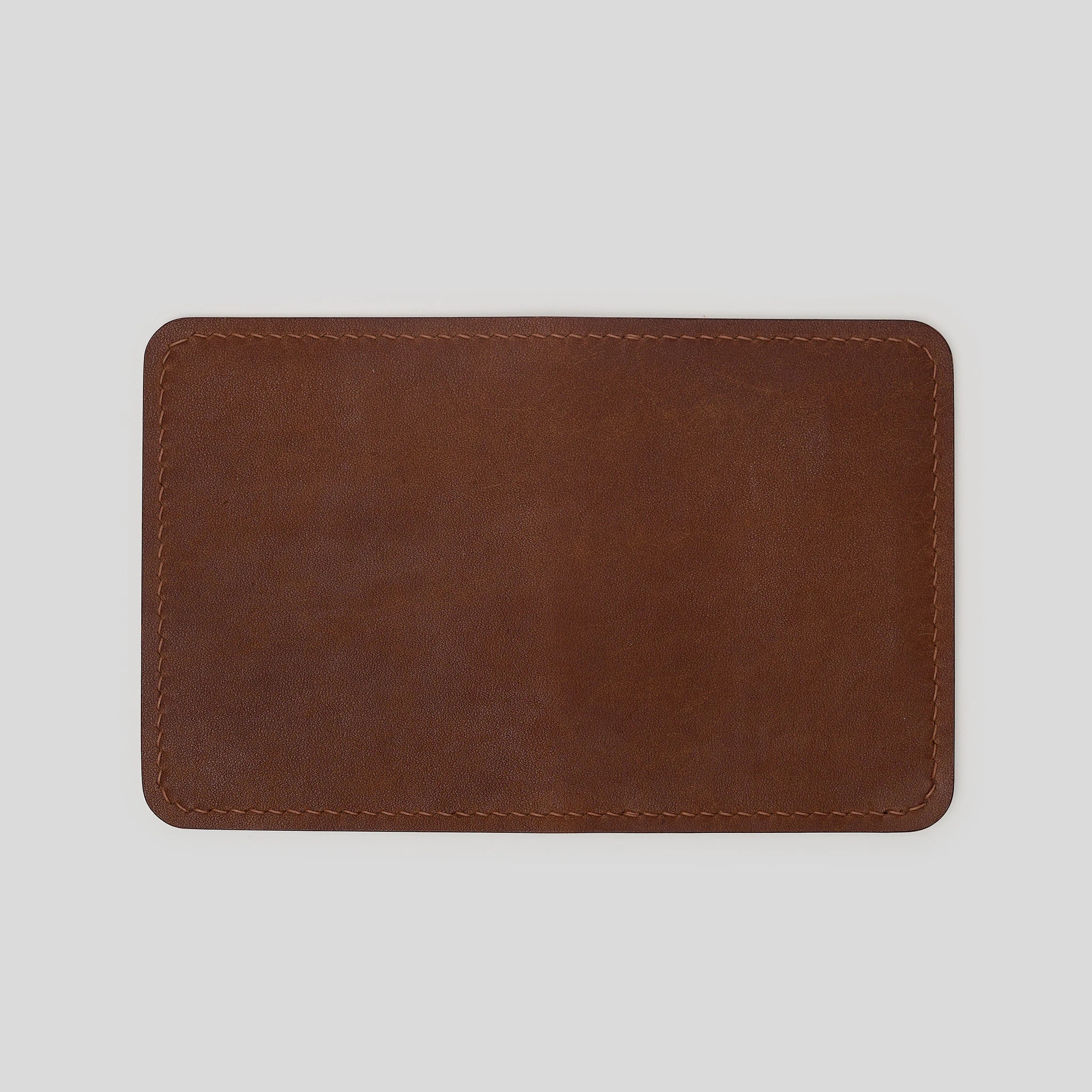Vegetable Tanned Leather Card Holder – Minimalist Handmade Wallet