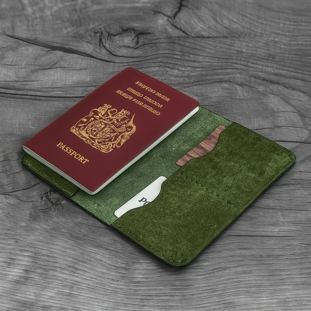 Passport Wallet – Handcrafted Full-Grain Leather Travel Wallet | Minimalist Design
