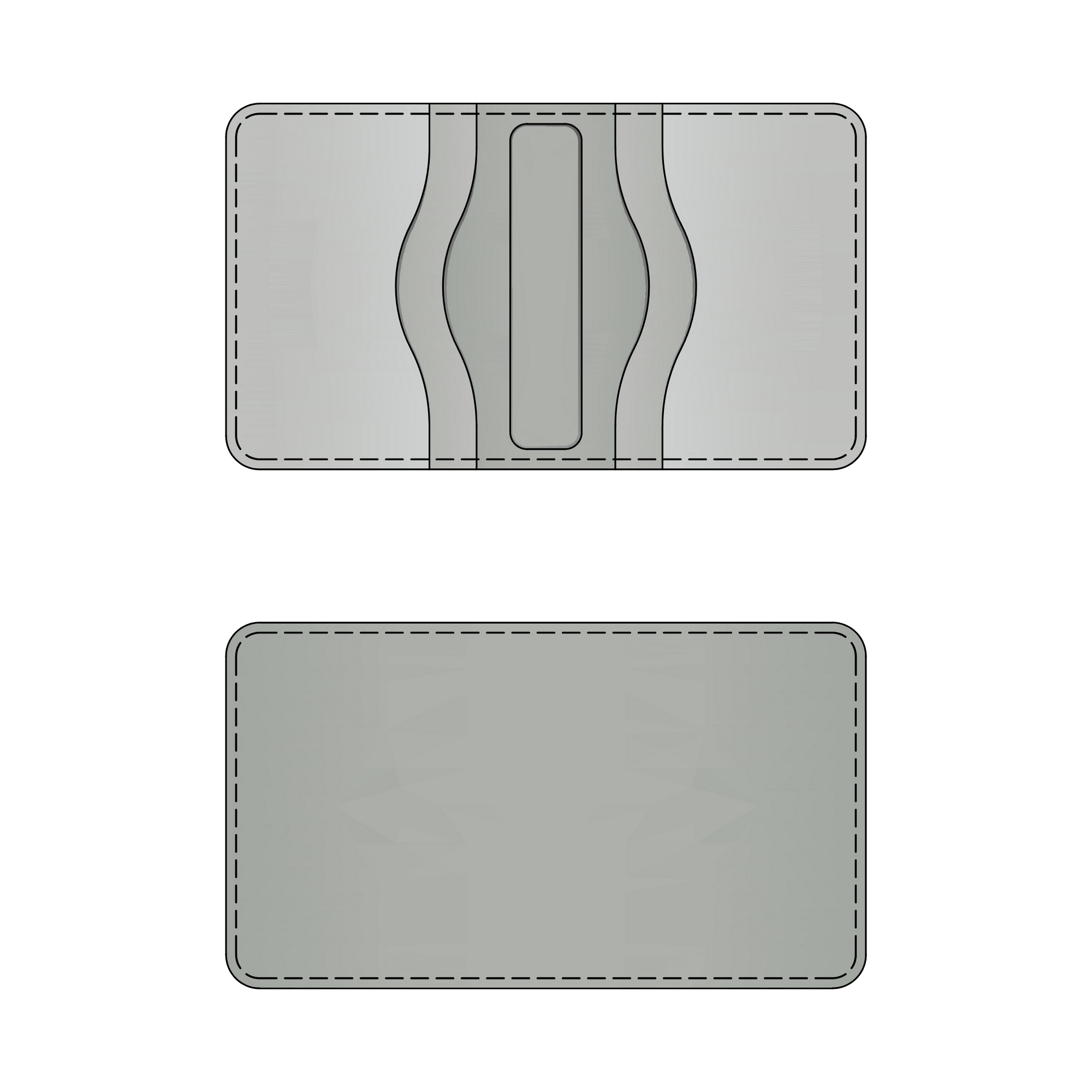 Custom Atelish Vertical Slim Bifold Wallet