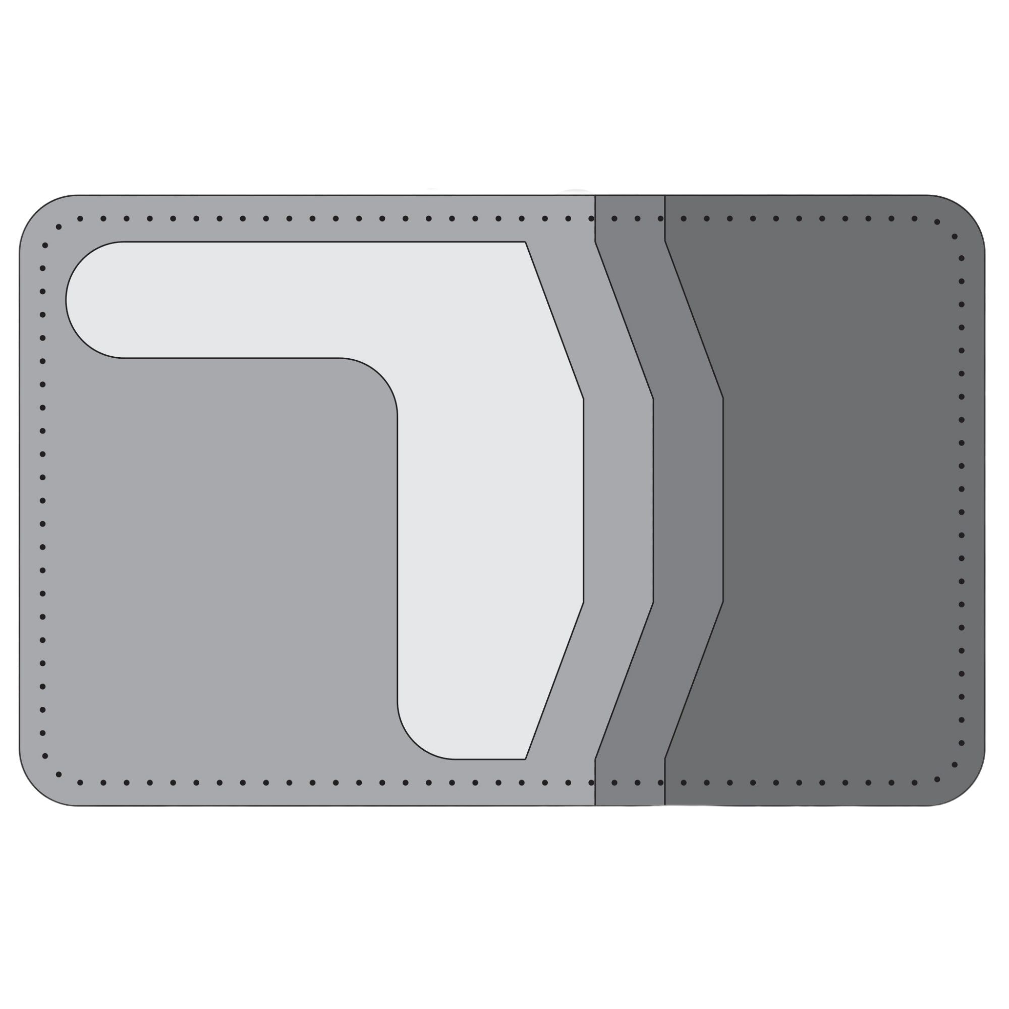 Custom Vertical Bifold Card Holder Ver 1