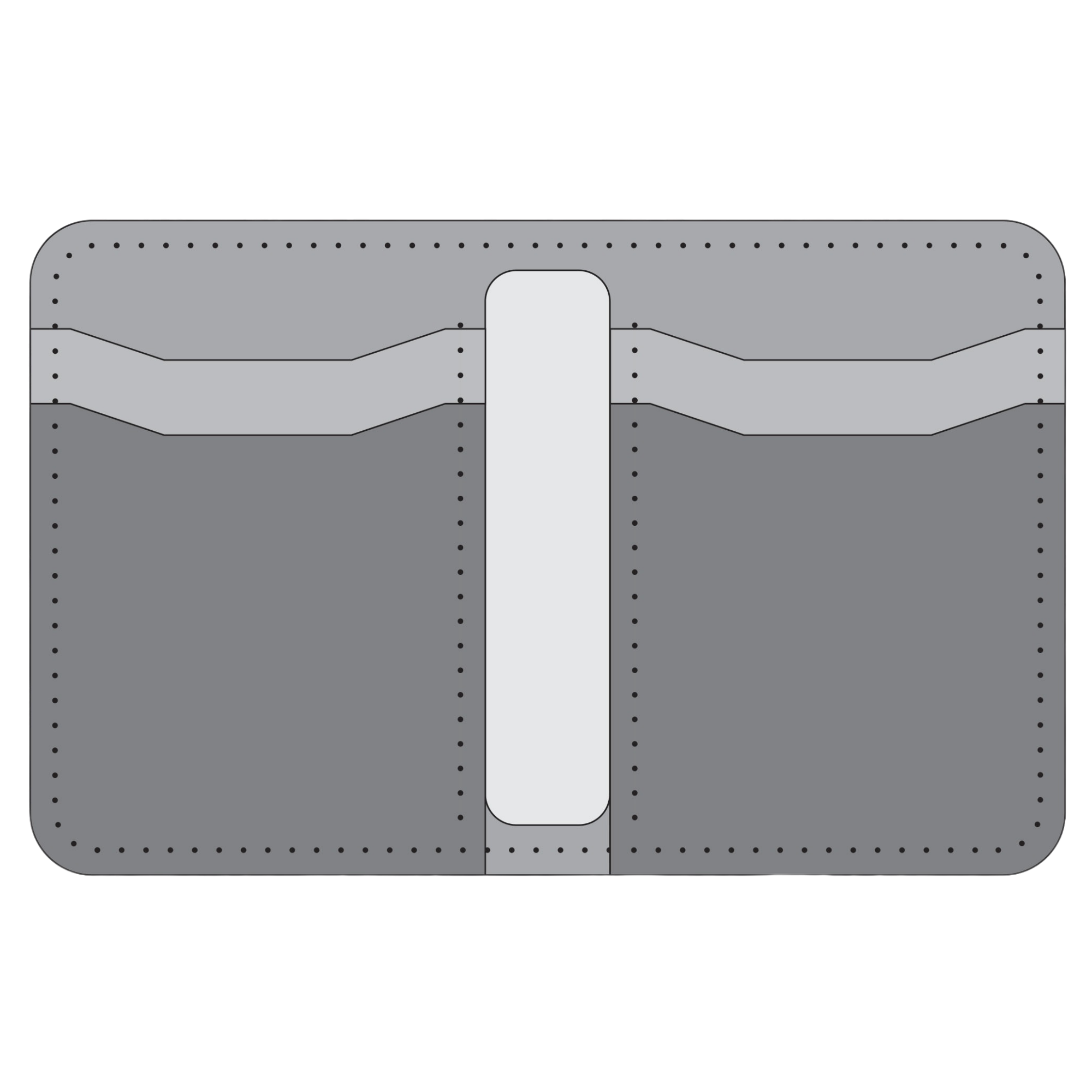 Custom Vertical Bifold Card Holder