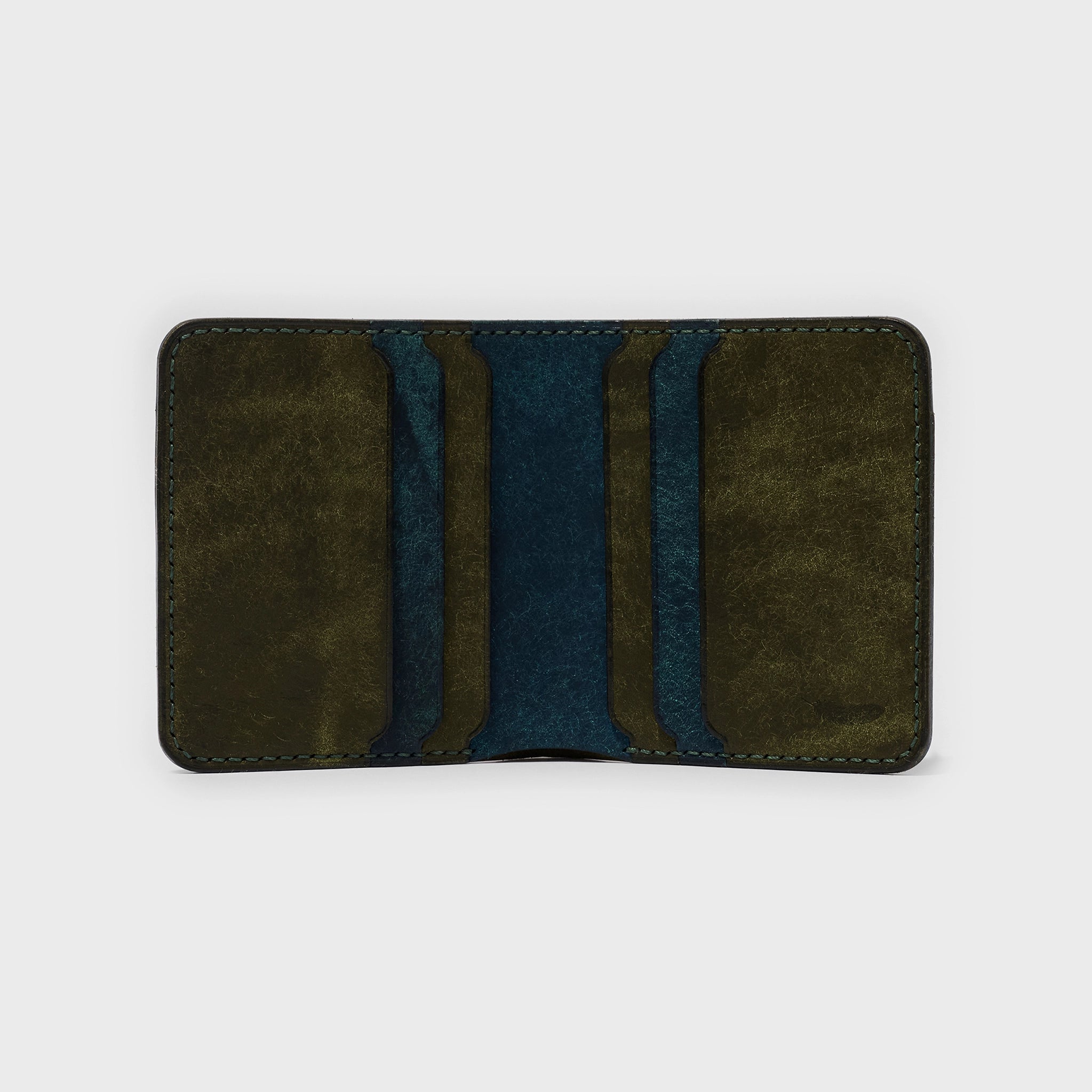 Vertical Pueblo Leather Slim Bifold Wallet Ver 2