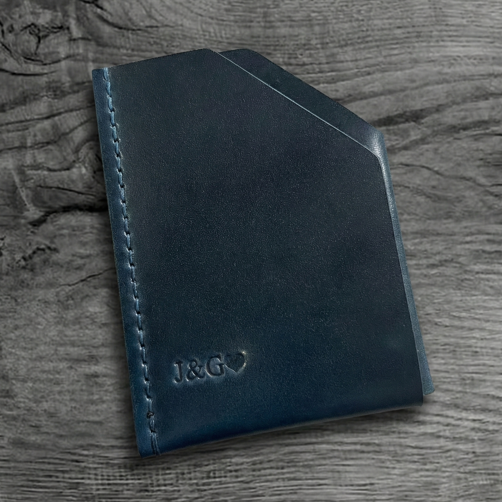 Handmade Horween Shell Cordovan Card Holder – Minimalist Front-Pocket Wallet