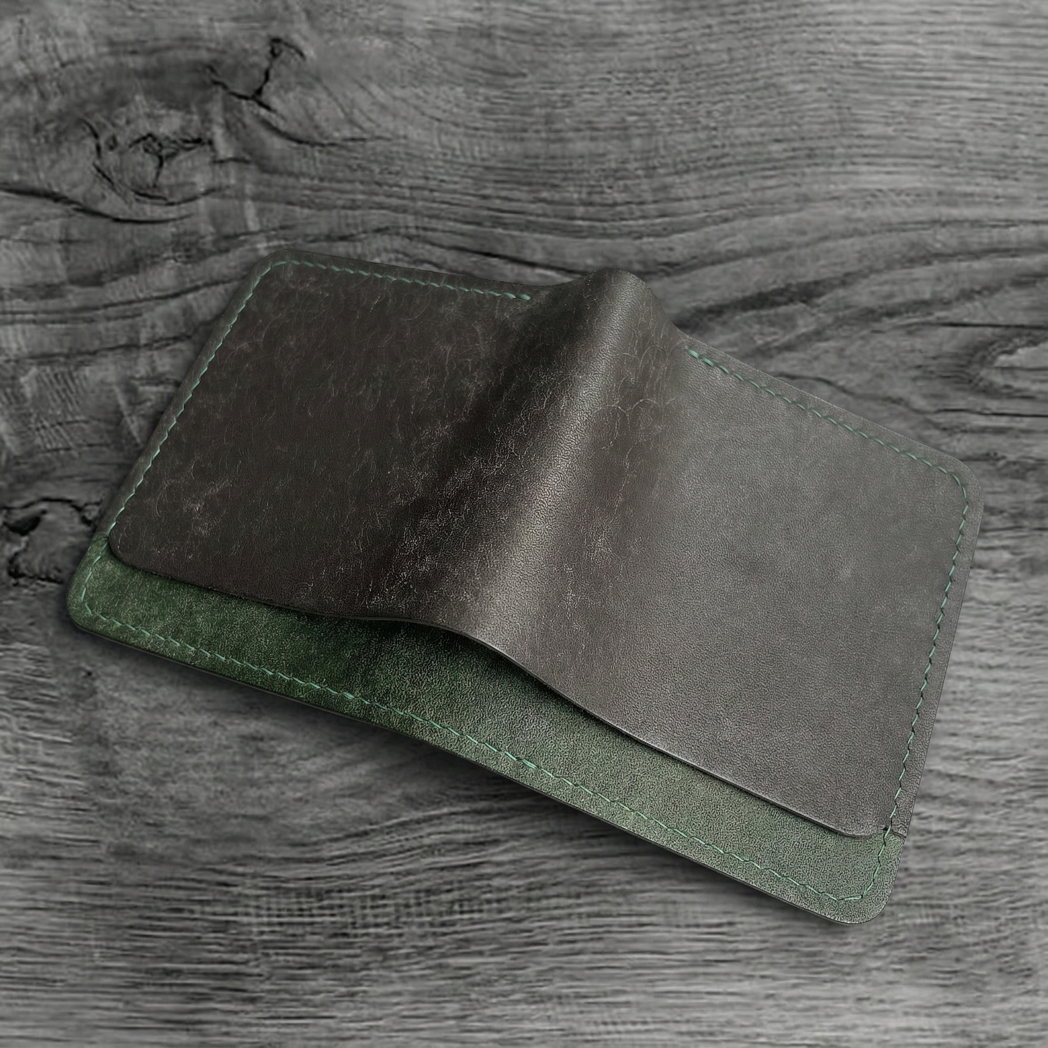 Vertical Pueblo Leather Slim Bifold Wallet