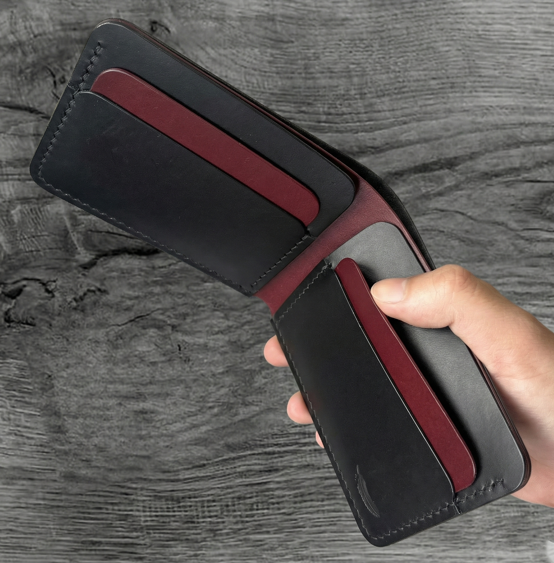 Minimalist Buttero Leather Bifold Wallet