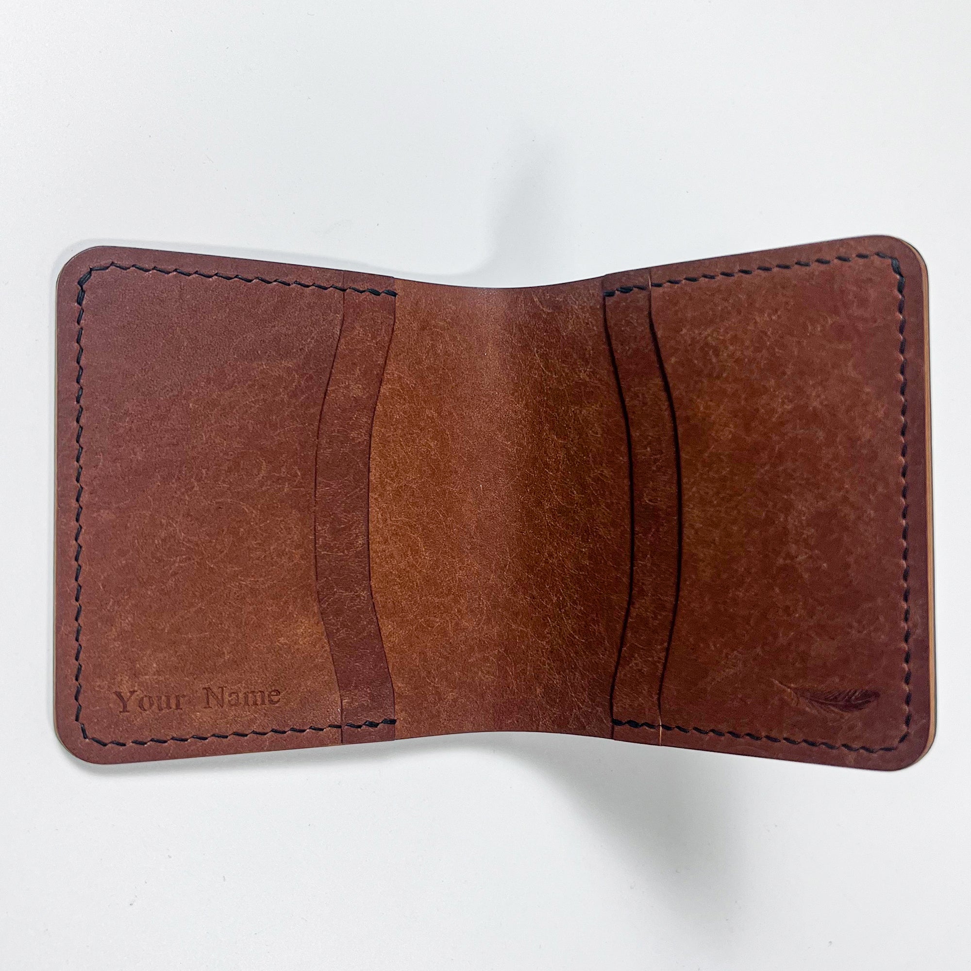 Pueblo Leather Slim Bifold Wallet
