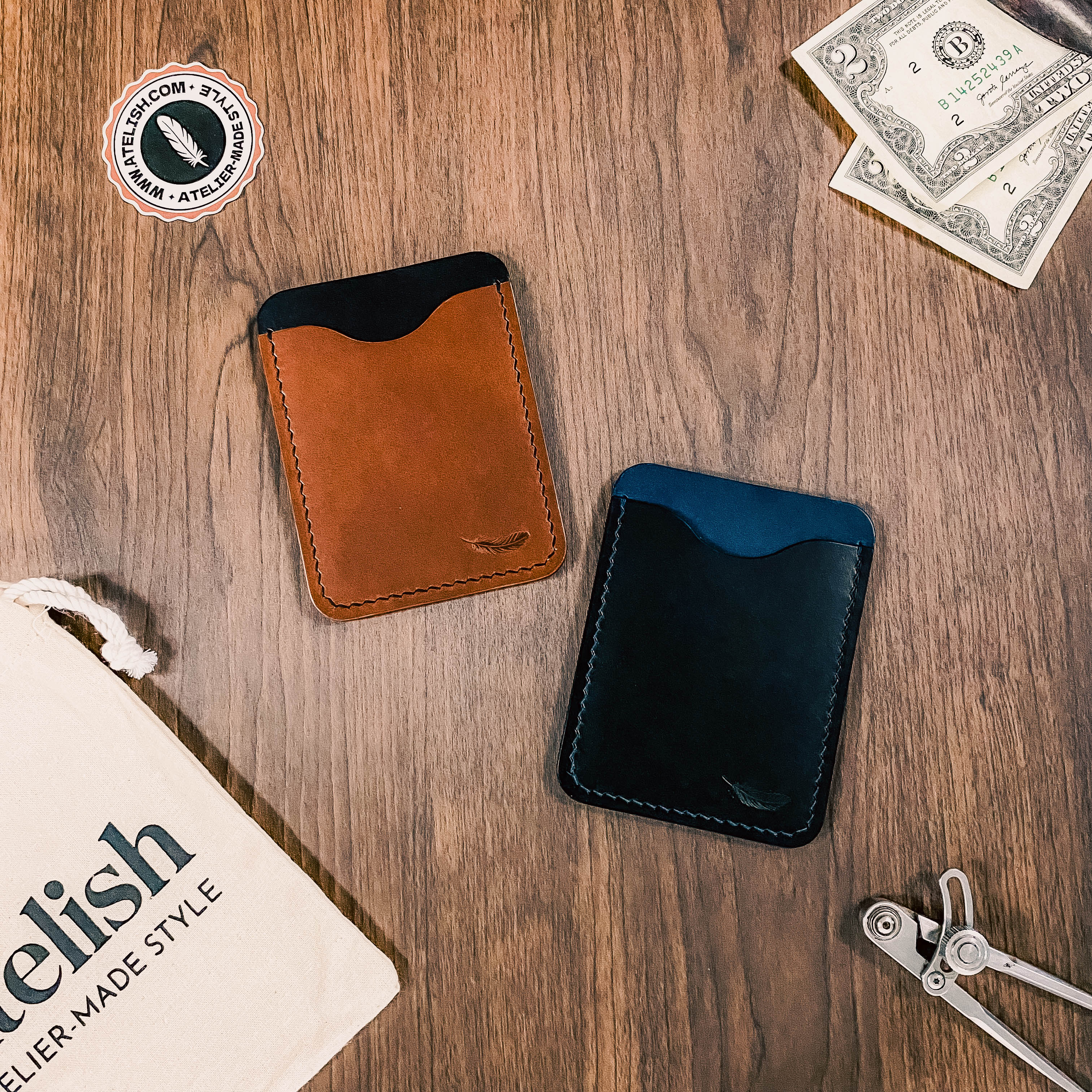 Atelish Buttero Leather Card Holder Ver 3