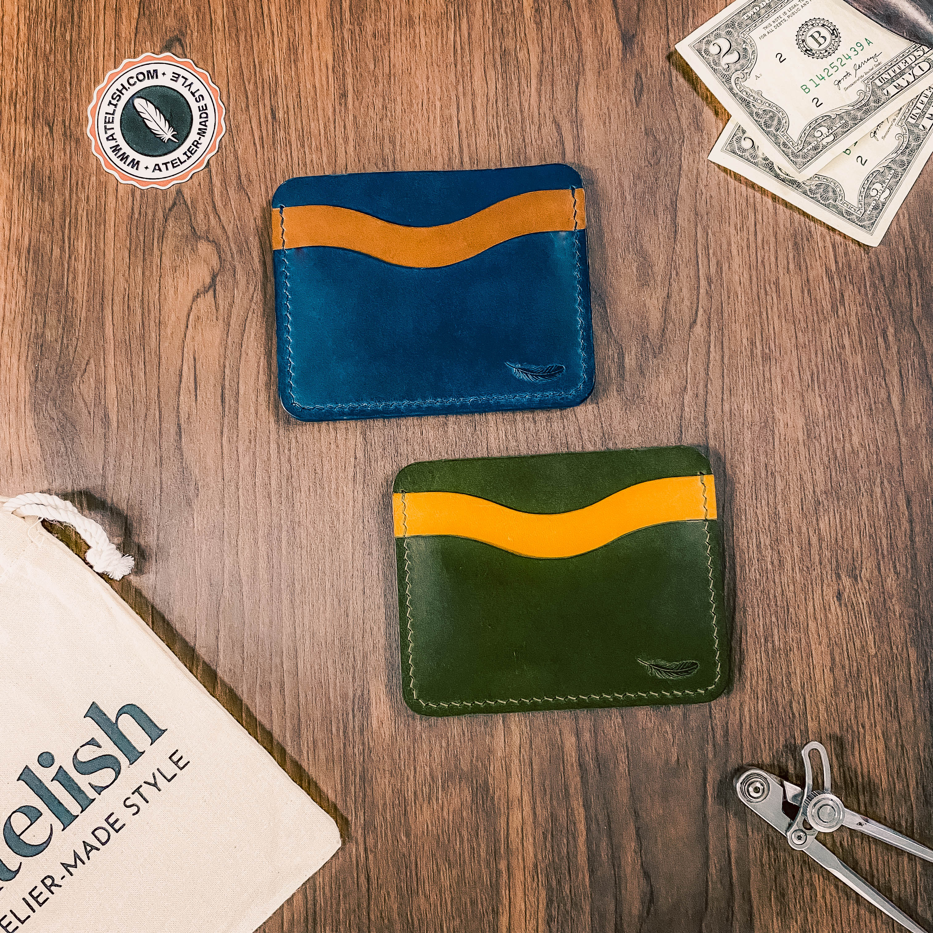 Atelish Buttero Leather Card Holder Ver 2