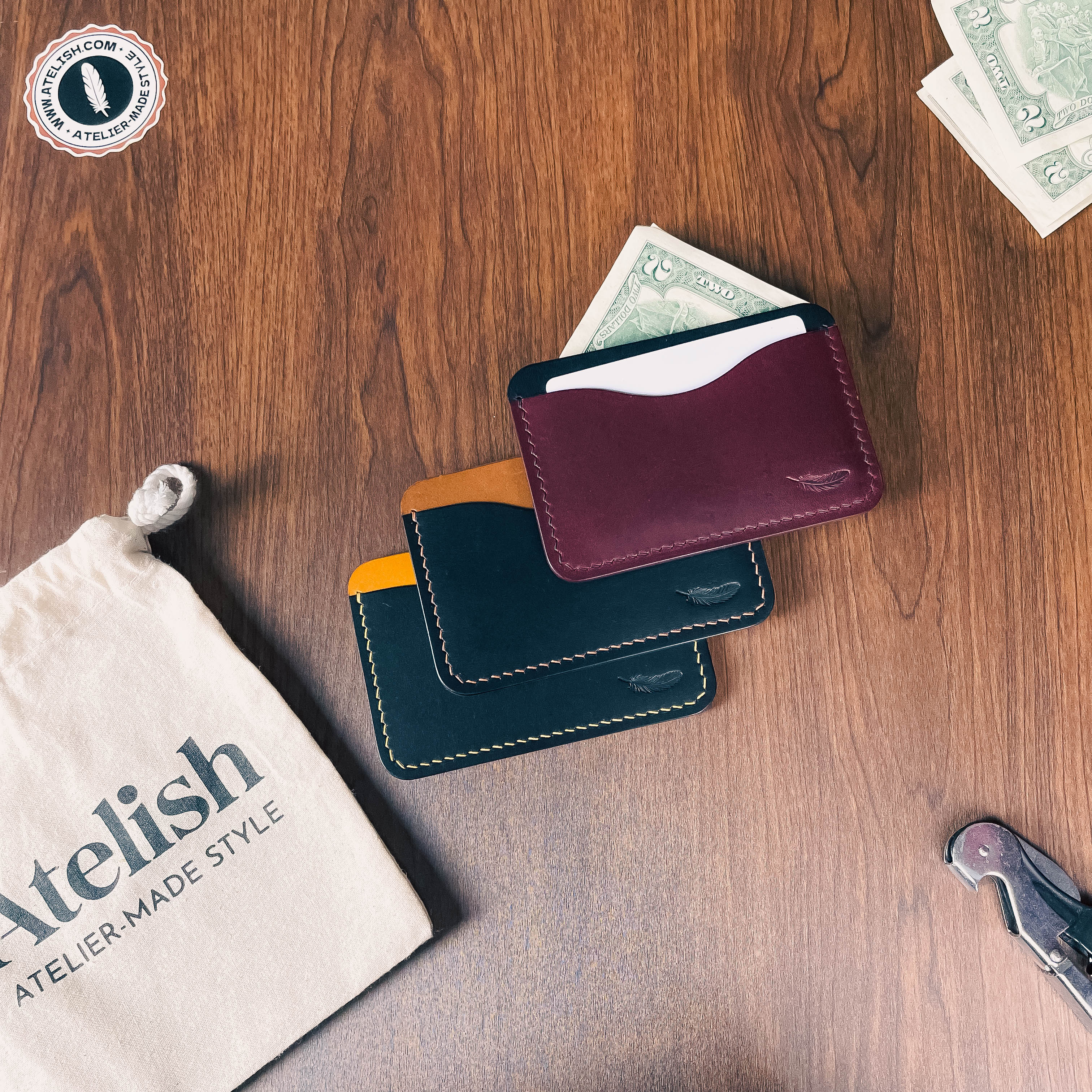 Atelish Buttero Leather Card Holder Ver 1