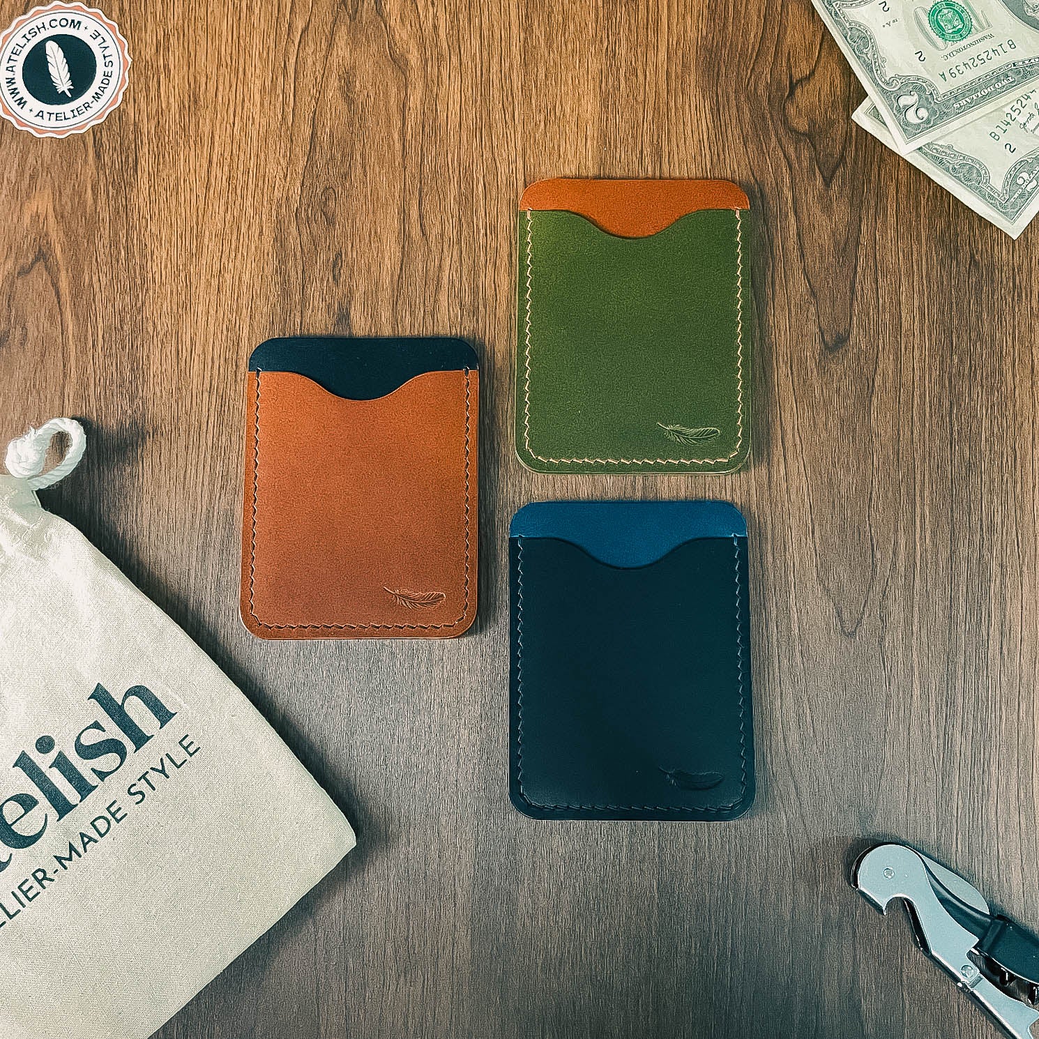 Atelish Buttero Leather Card Holder Ver 3