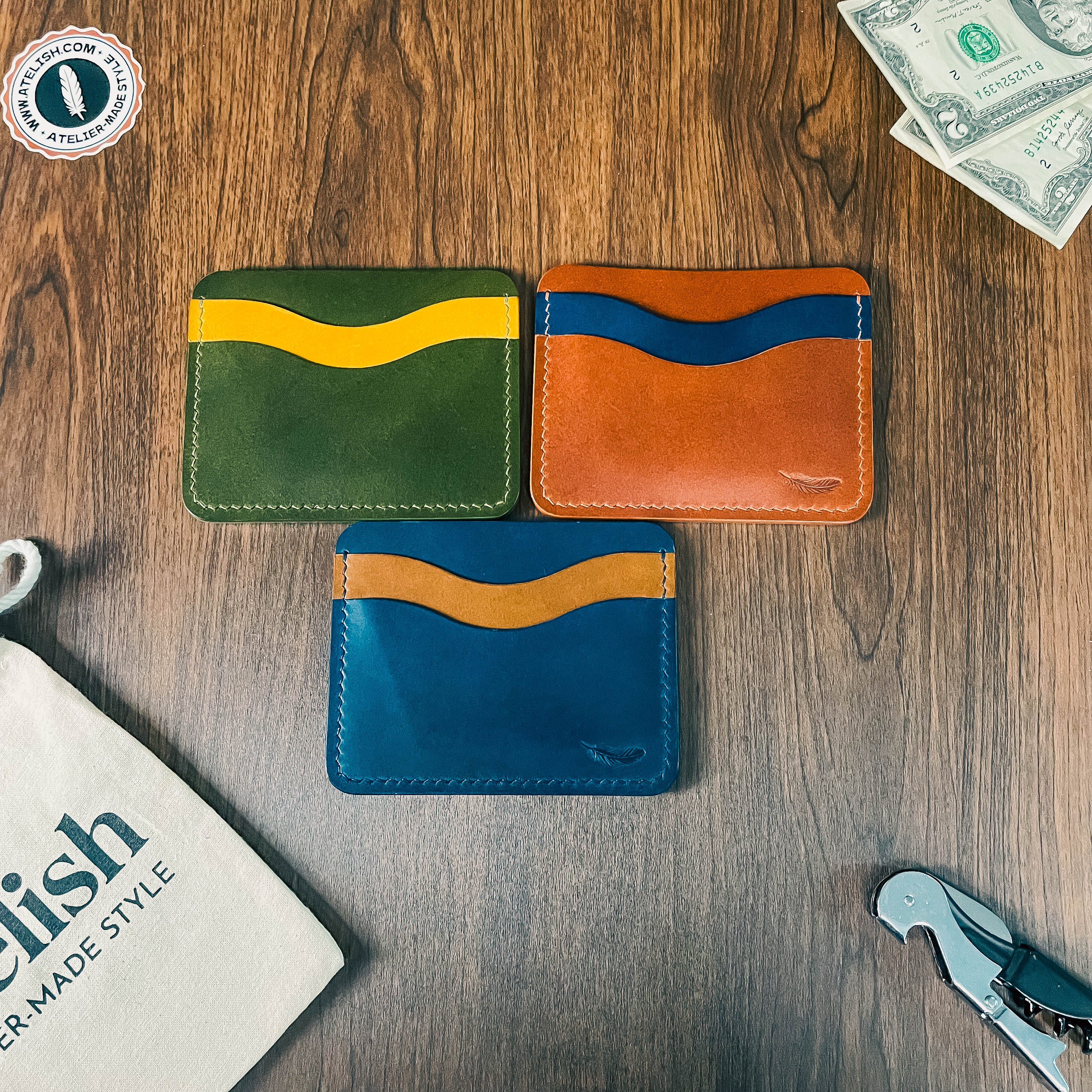 Atelish Buttero Leather Card Holder Ver 2