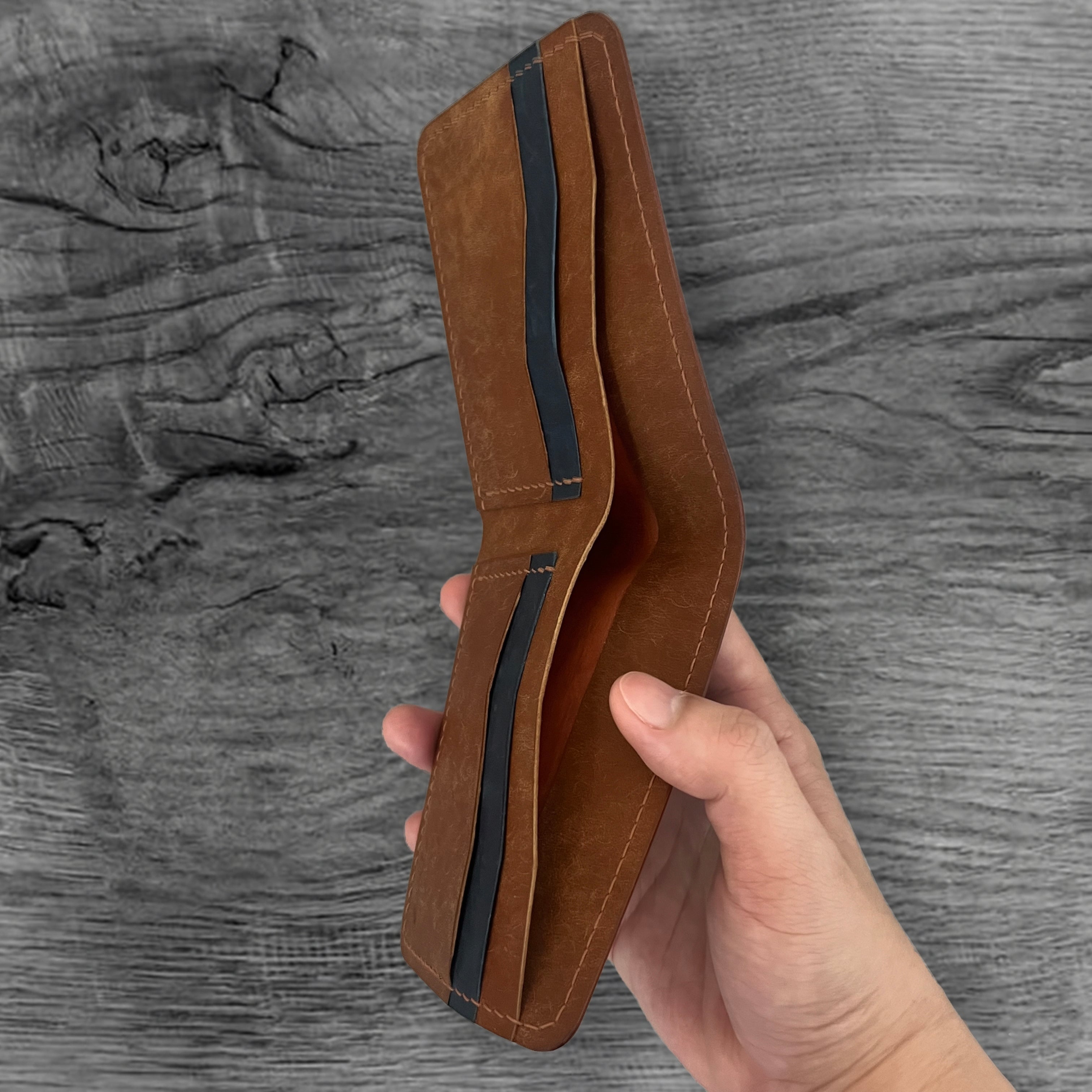 Semi Shell Cordovan – Pueblo Leather Bifold Wallet