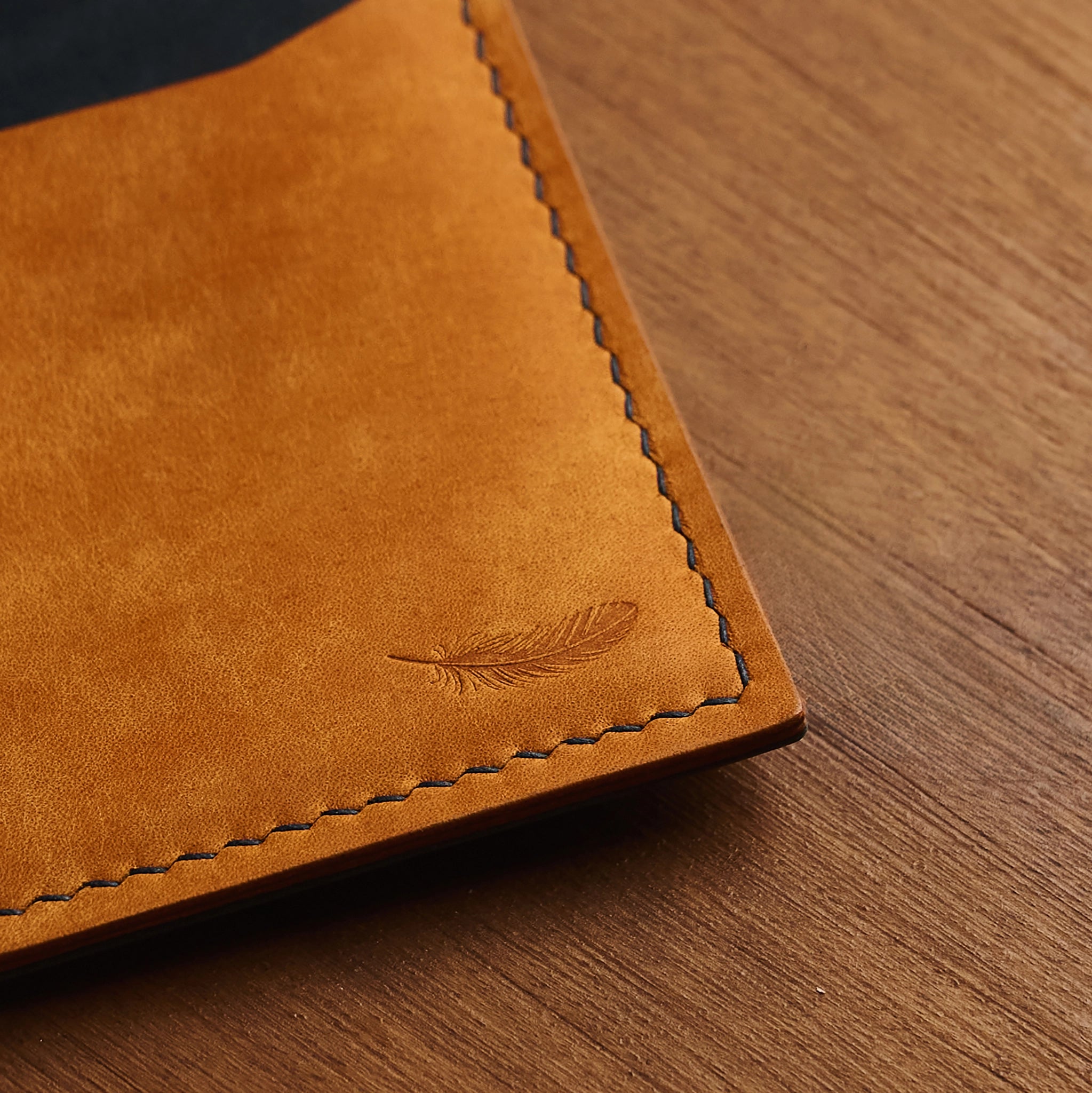 Pueblo Leather Minimal Snap Flap Wallet Ver 2