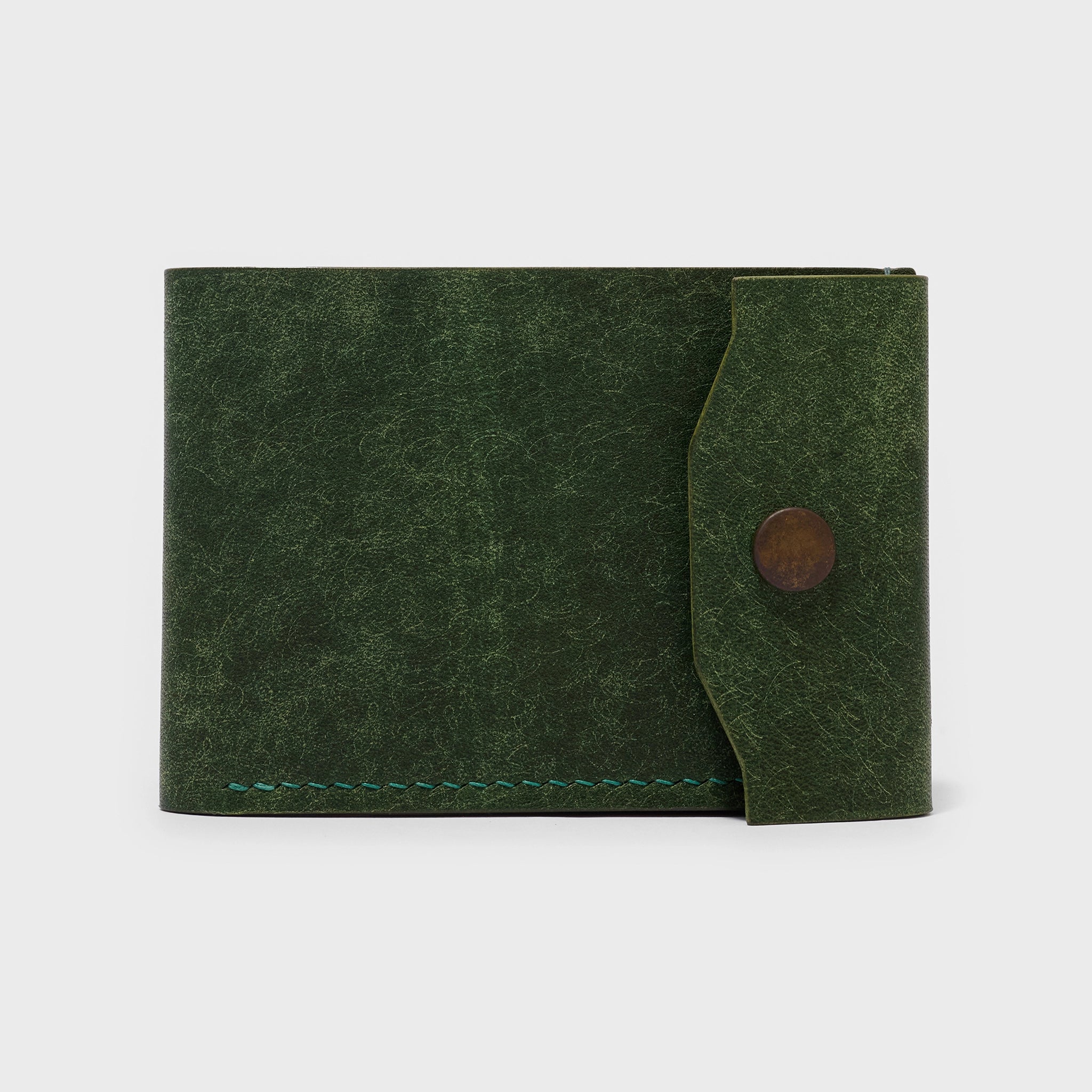 Pueblo Leather Minimal Snap Flap Wallet Ver 2