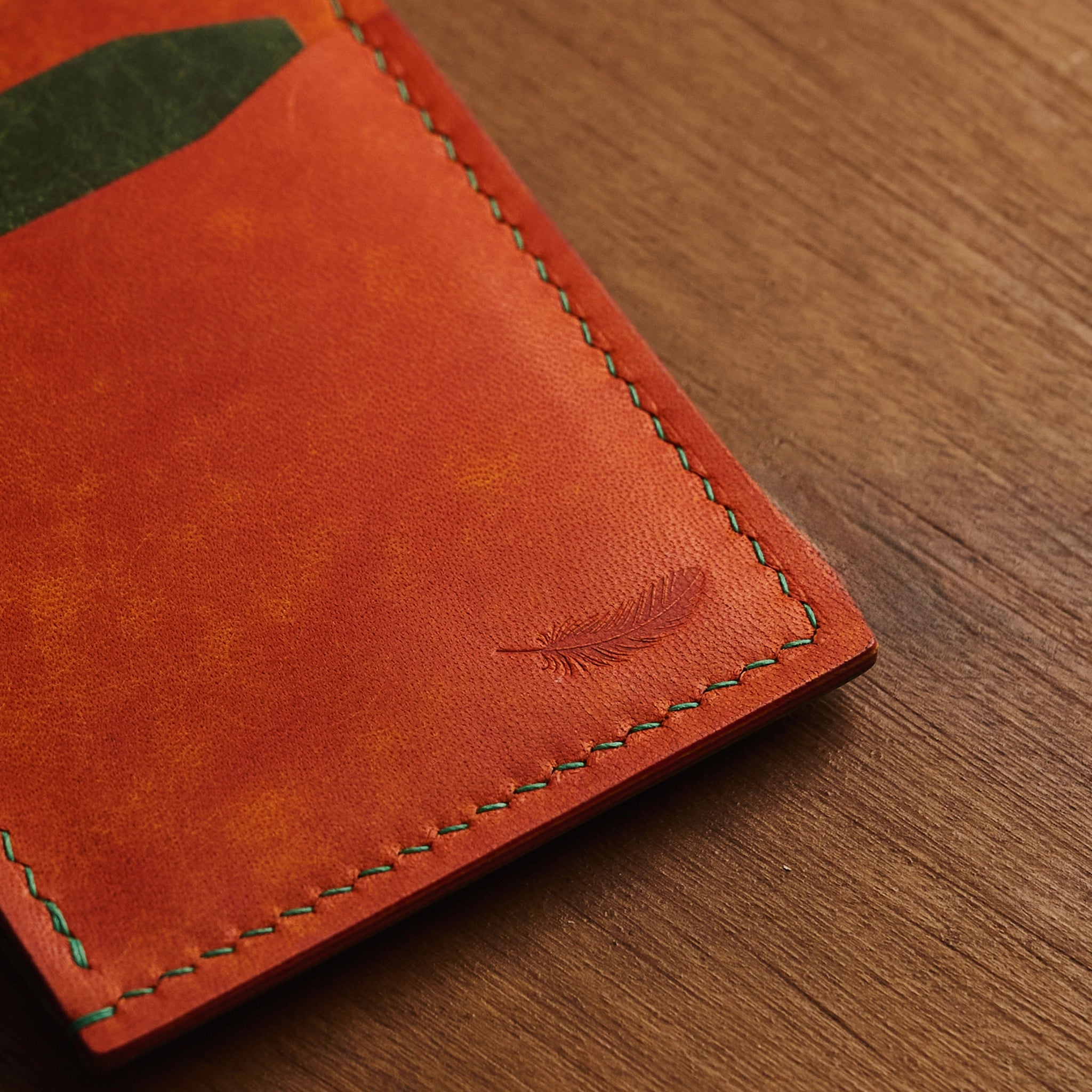 Pueblo Leather Minimal Snap Flap Wallet Ver 2