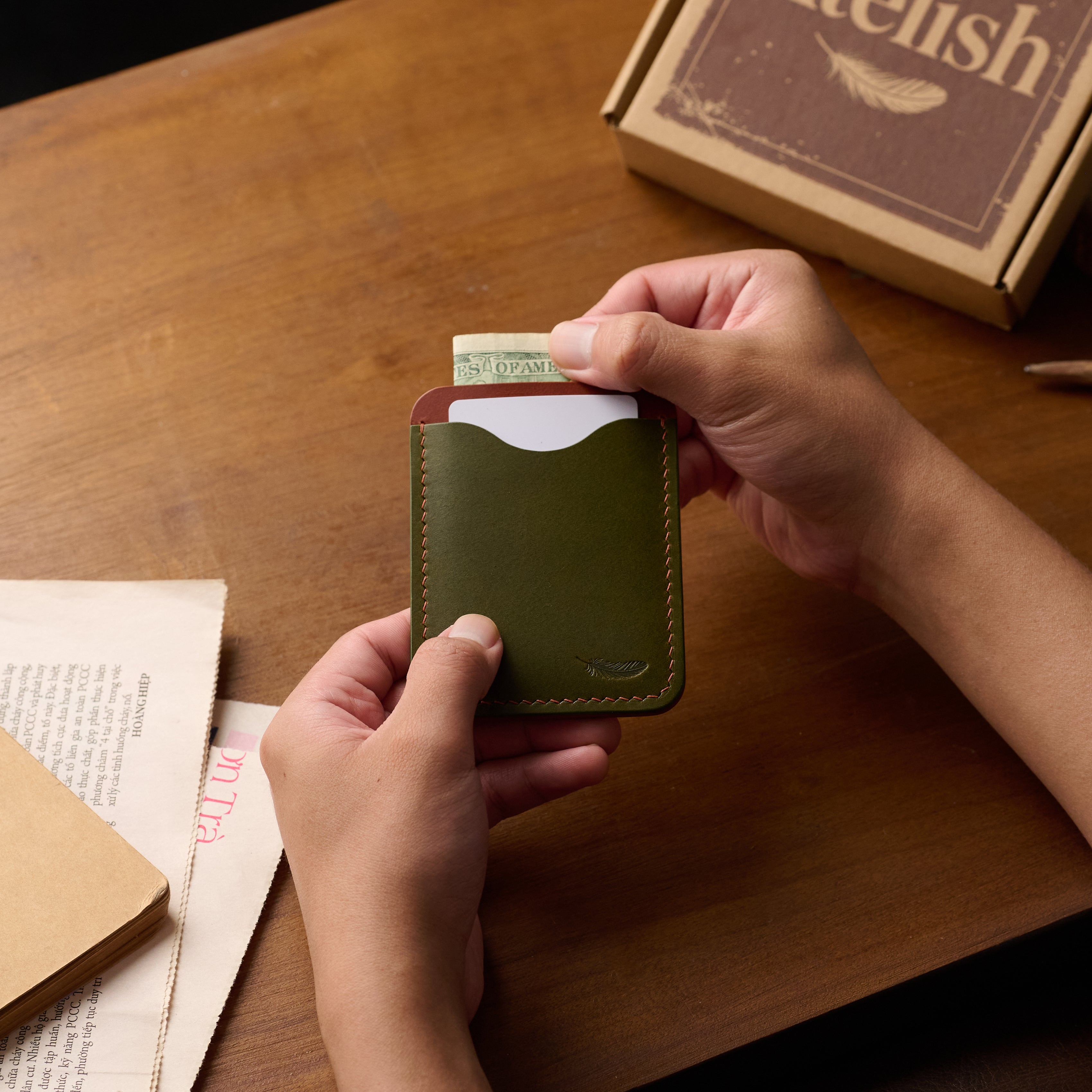 Atelish Buttero Leather Card Holder Ver 3