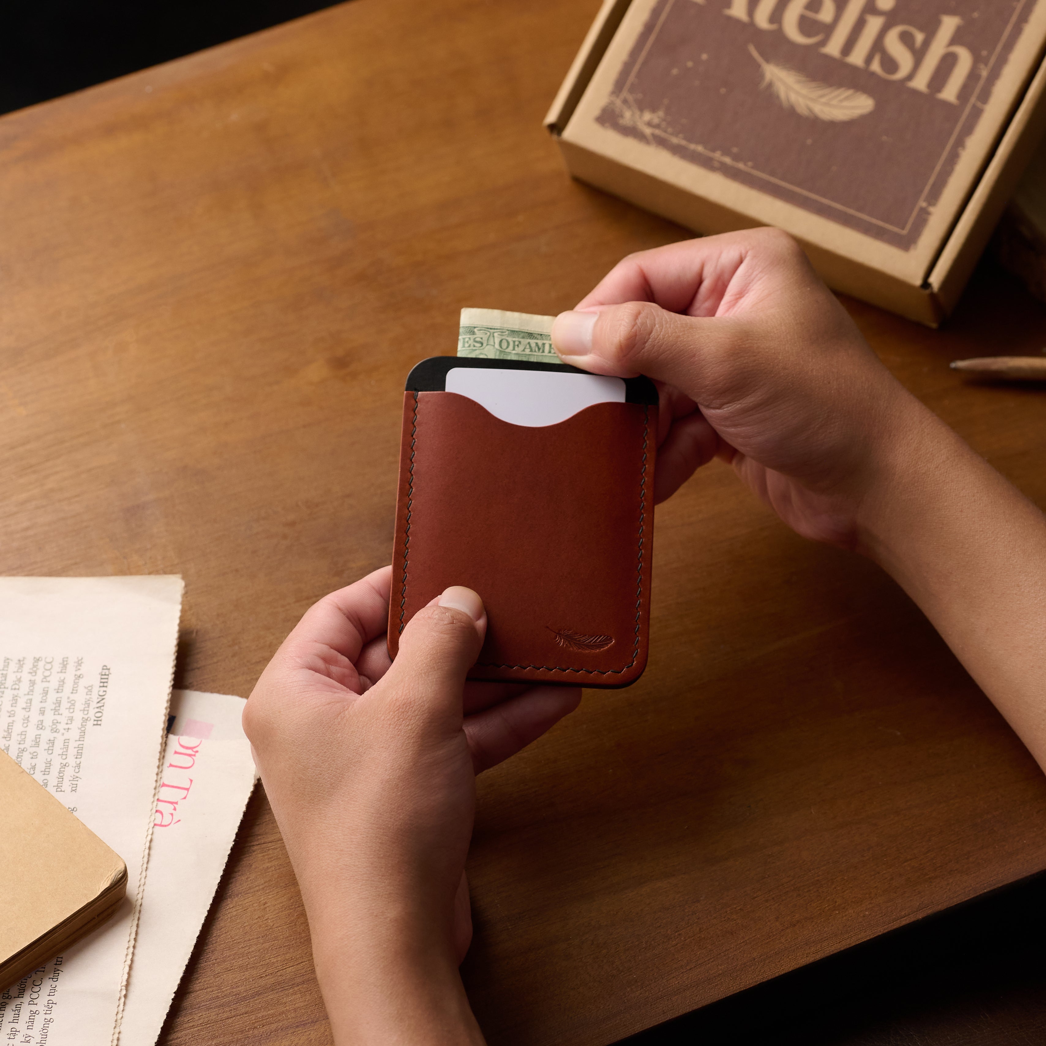 Atelish Buttero Leather Card Holder Ver 3