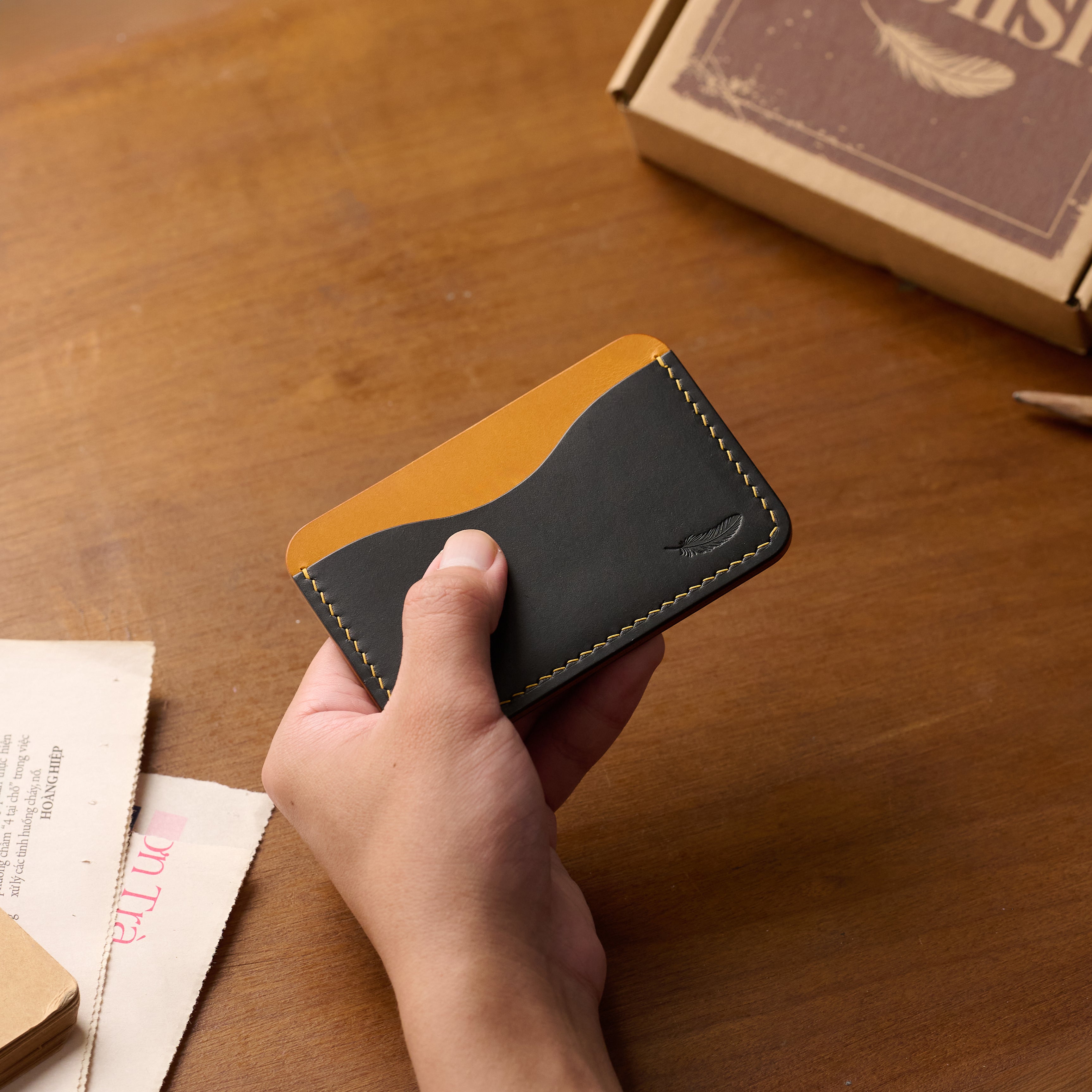 Atelish Buttero Leather Card Holder Ver 1