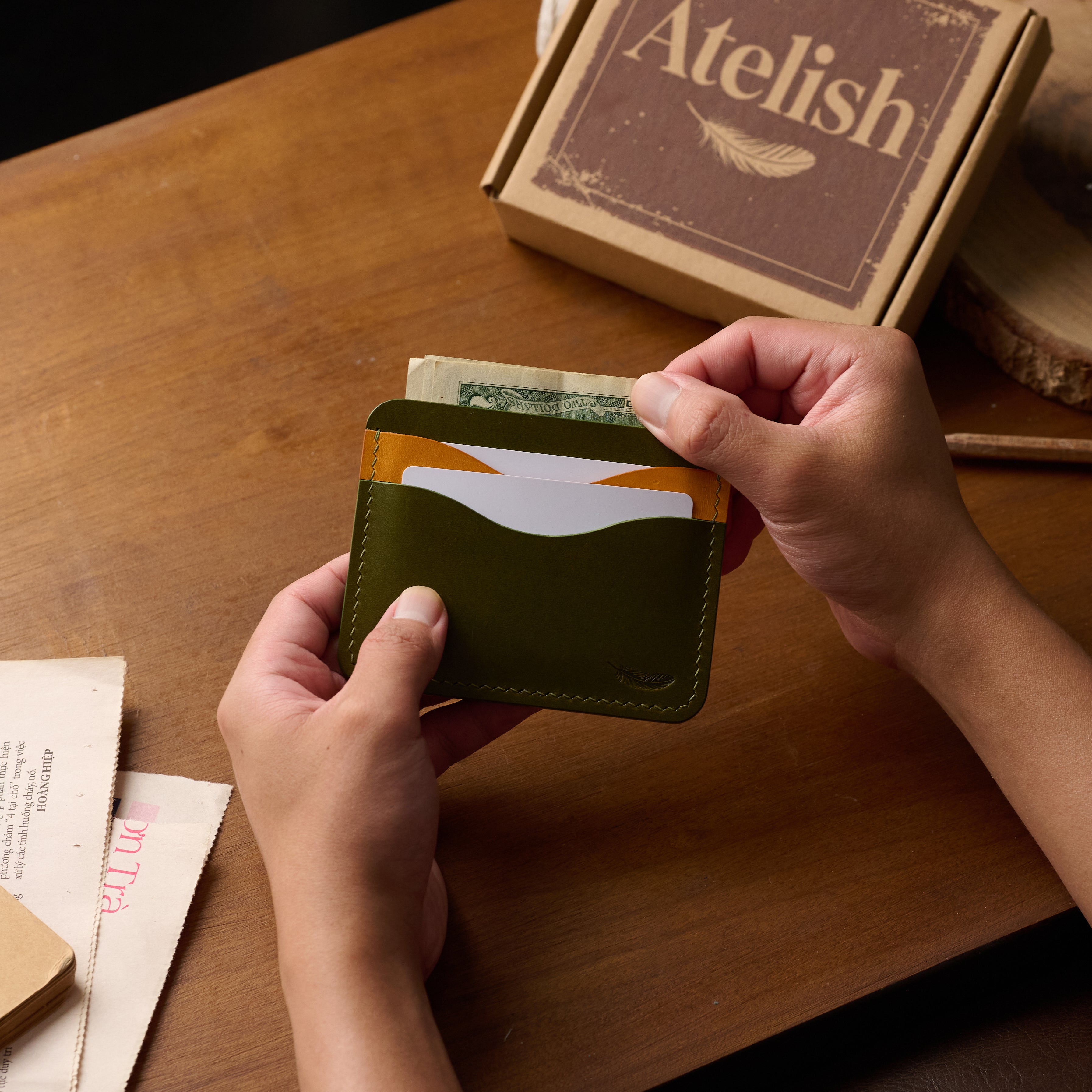 Atelish Buttero Leather Card Holder Ver 2