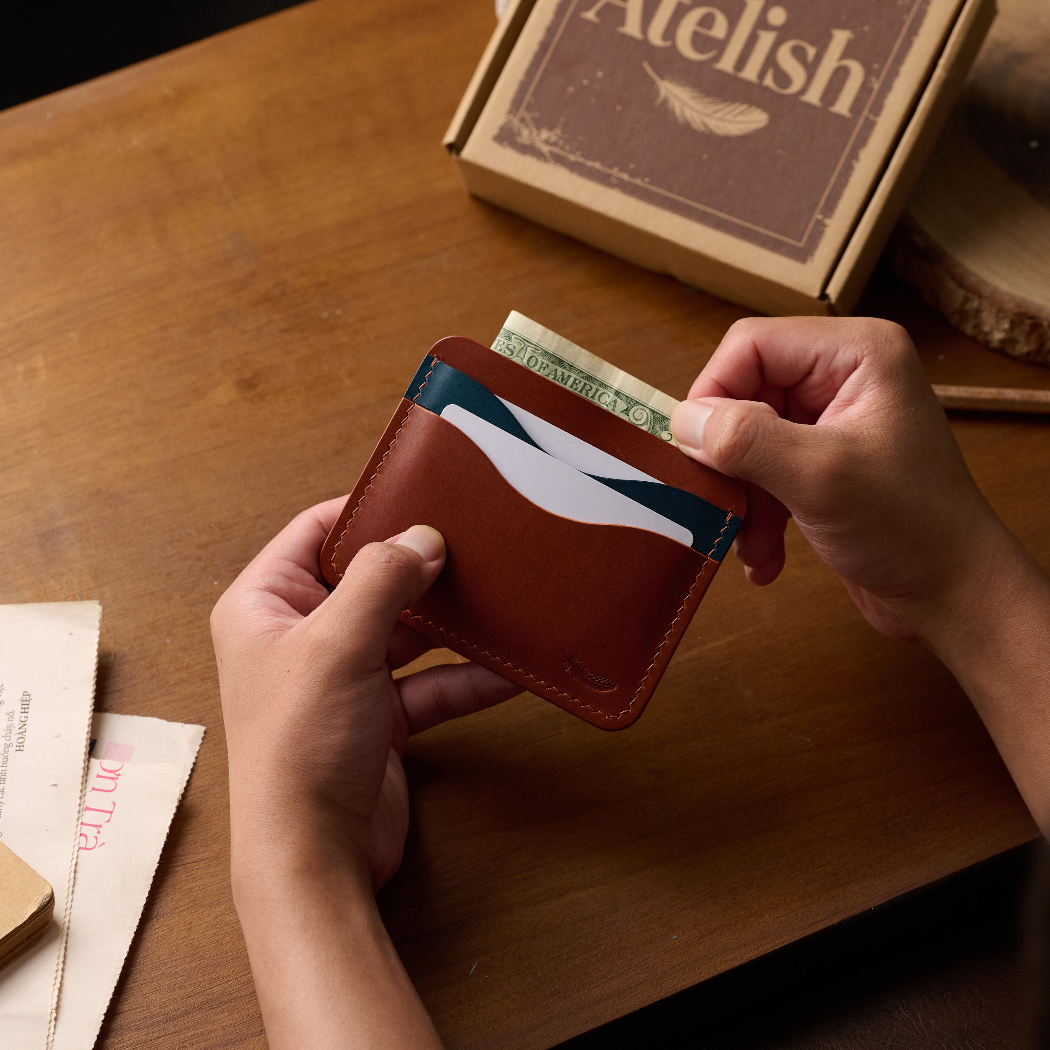 Atelish Buttero Leather Card Holder Ver 2