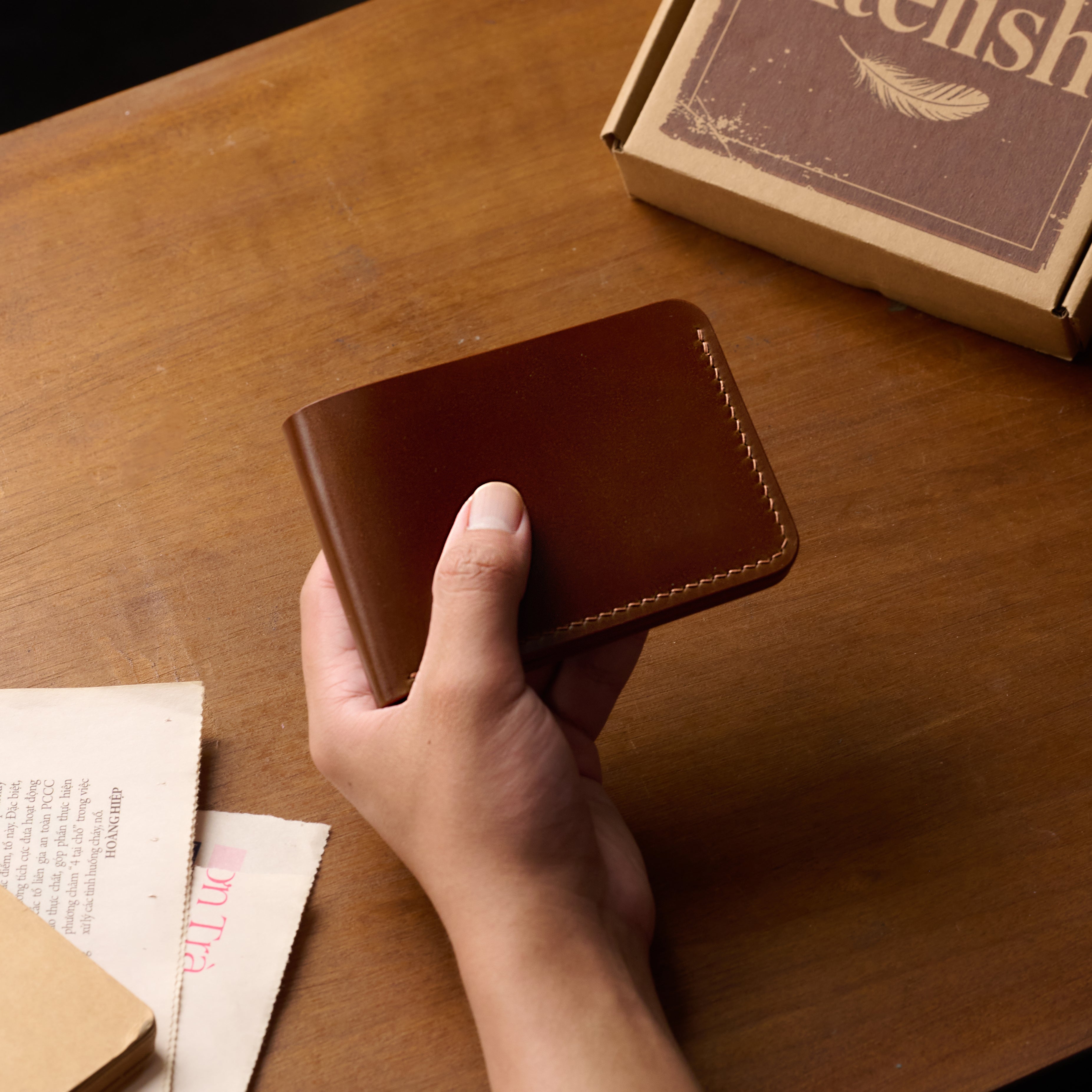 Atelish Semi Shell Cordovan - Buttero Minimalist Leather Bifold Wallet