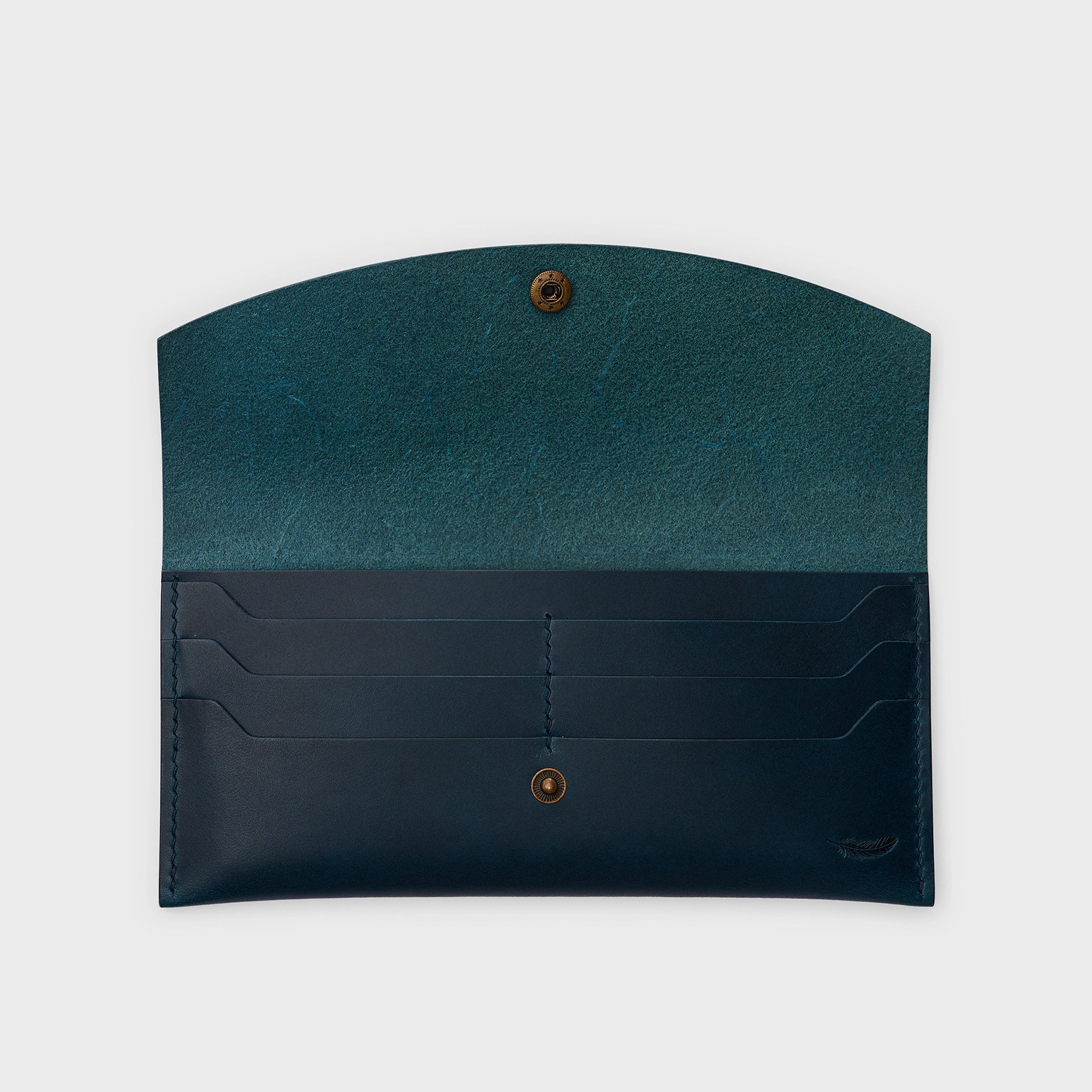 Minimalist Buttero Leather Long Wallet Ver 2