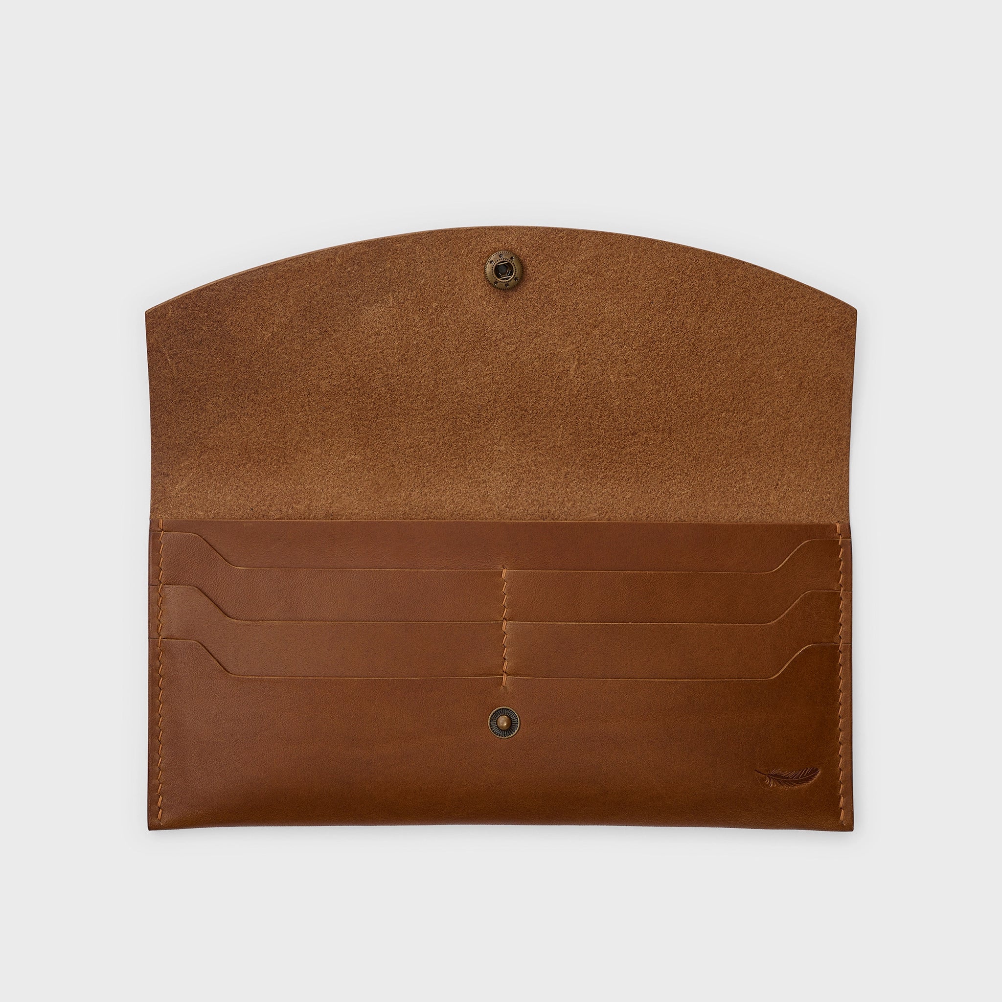 Minimalist Buttero Leather Long Wallet Ver 2