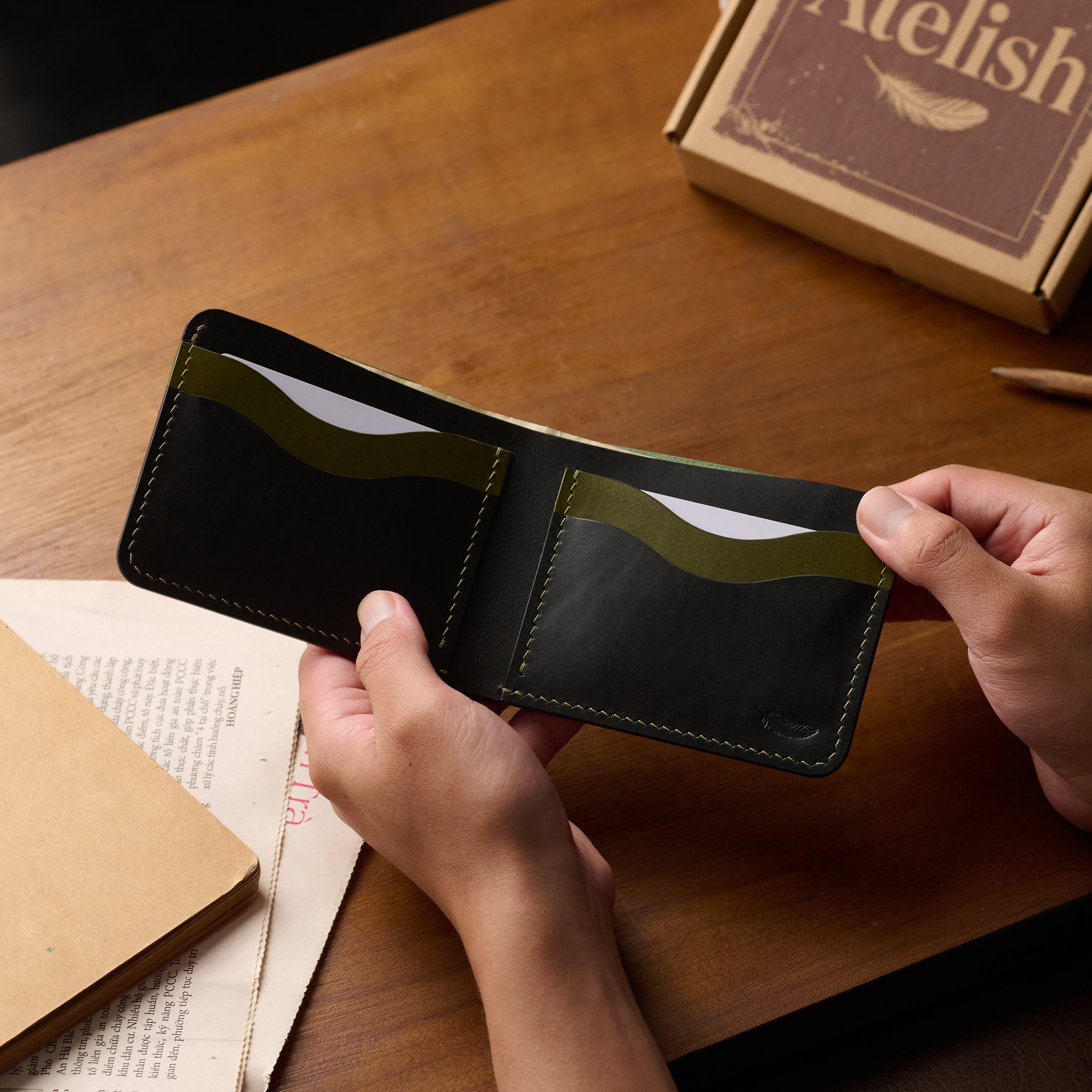 Atelish Classic Buttero Bifold Wallet