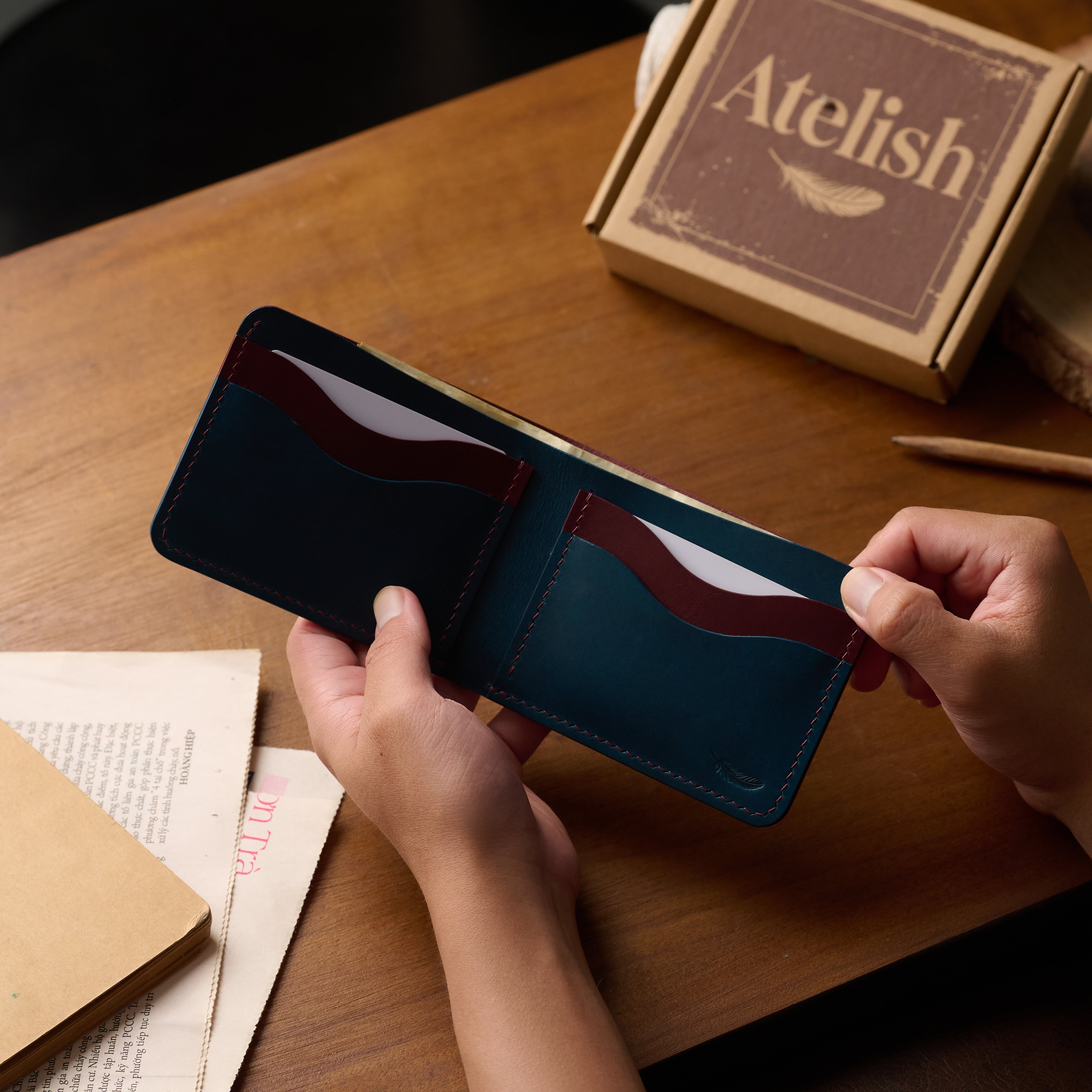 Atelish Classic Buttero Bifold Wallet