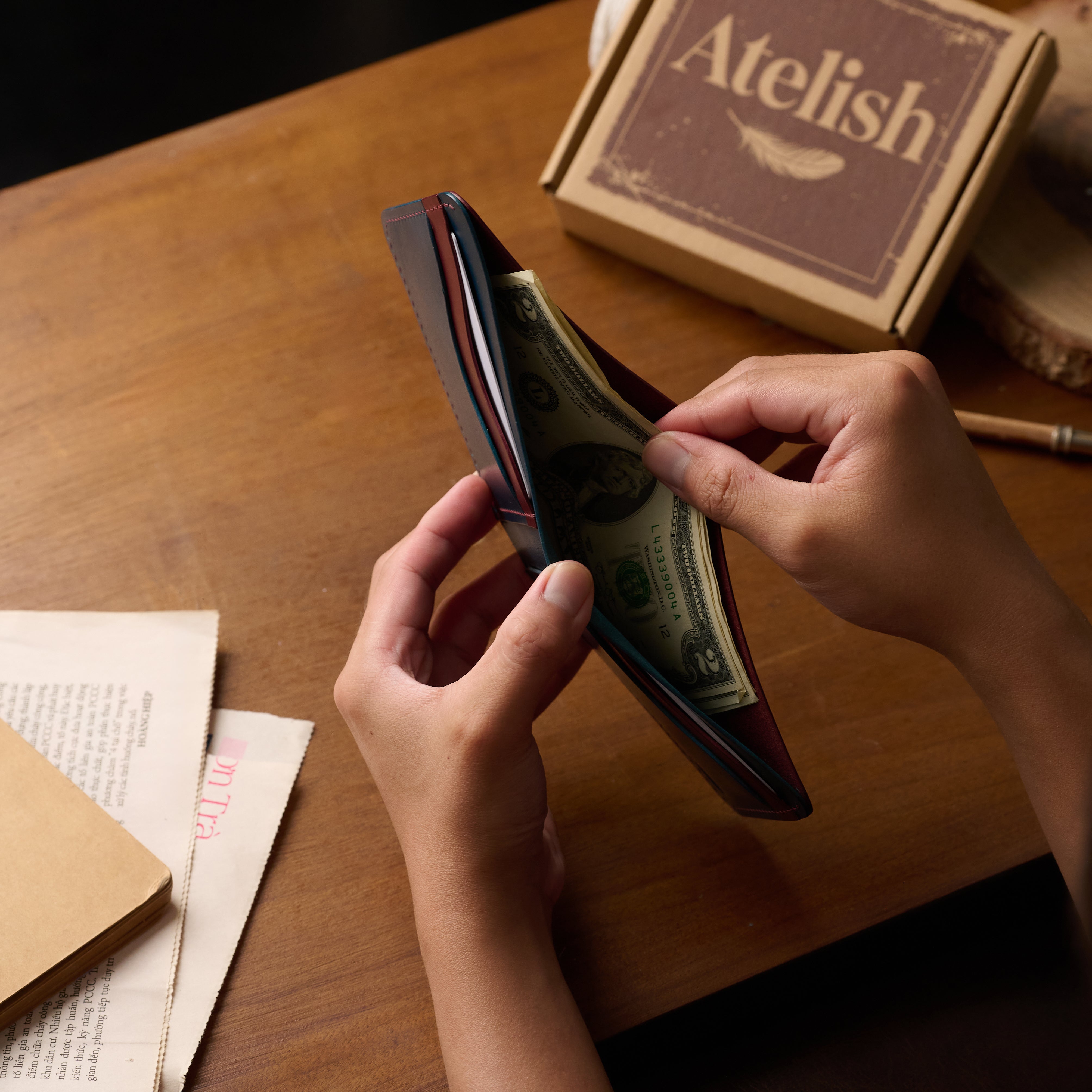 Atelish Classic Buttero Bifold Wallet