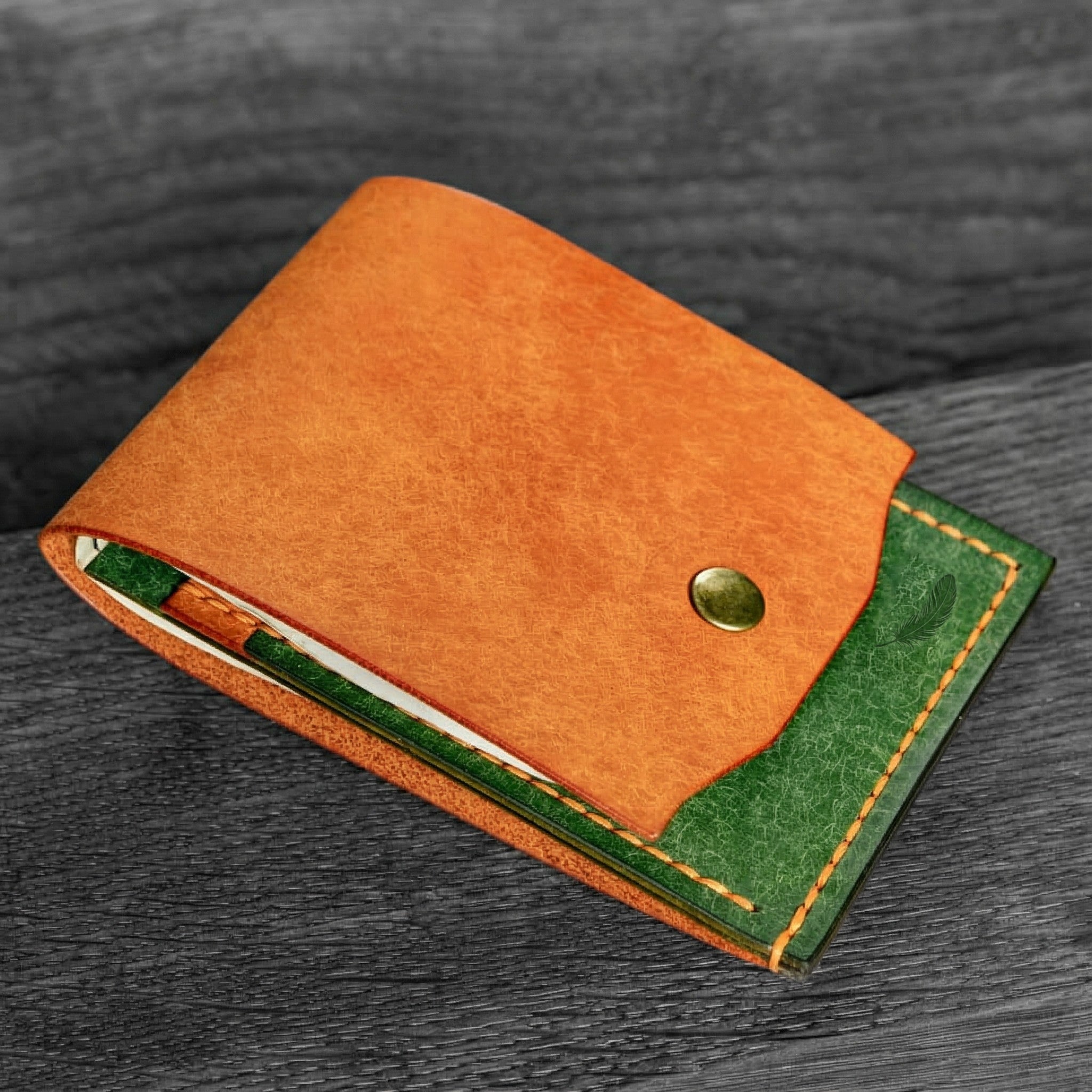 Minimalist Leather Card Holder – Slim Front Pocket Wallet