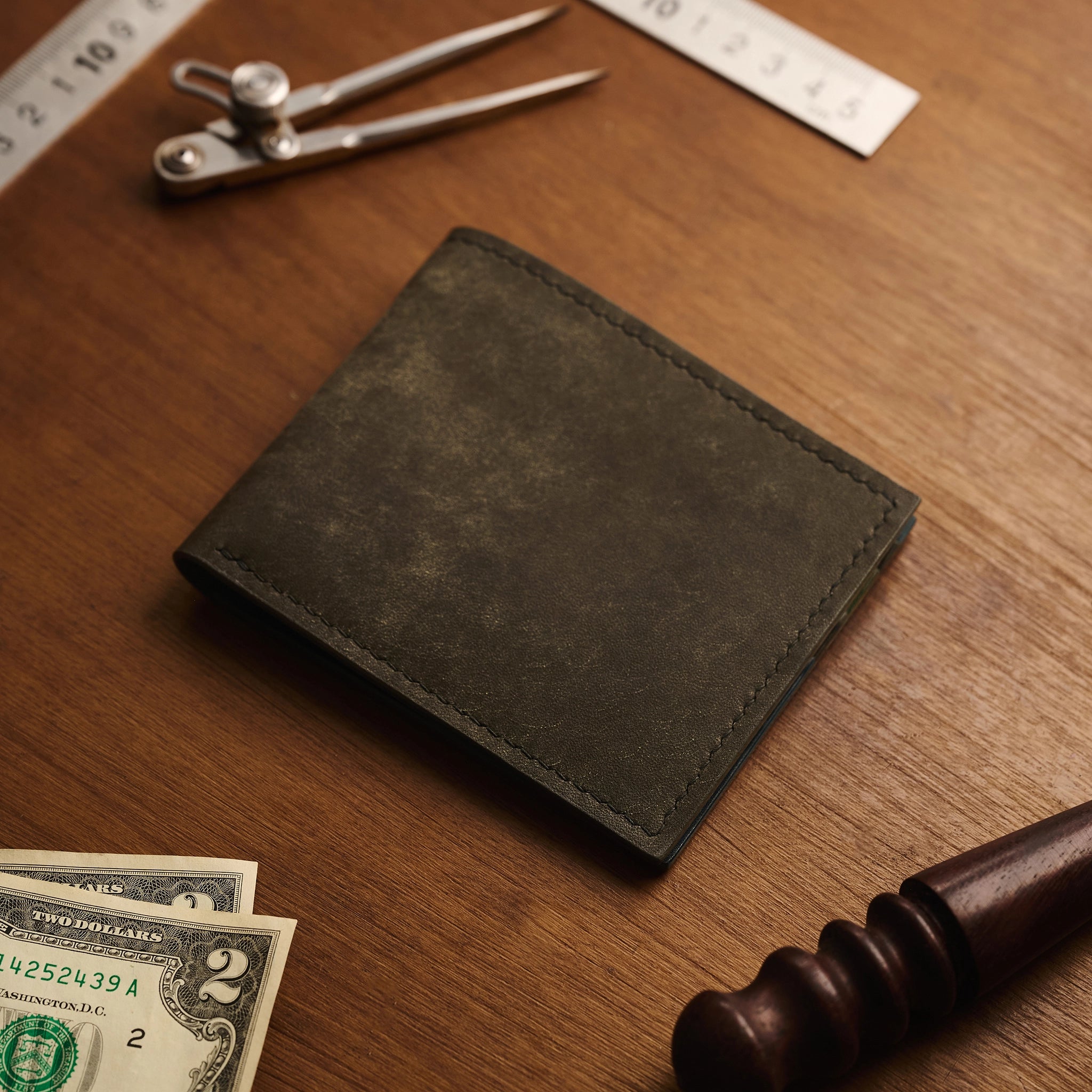 Classic Pueblo Leather Bifold Wallet