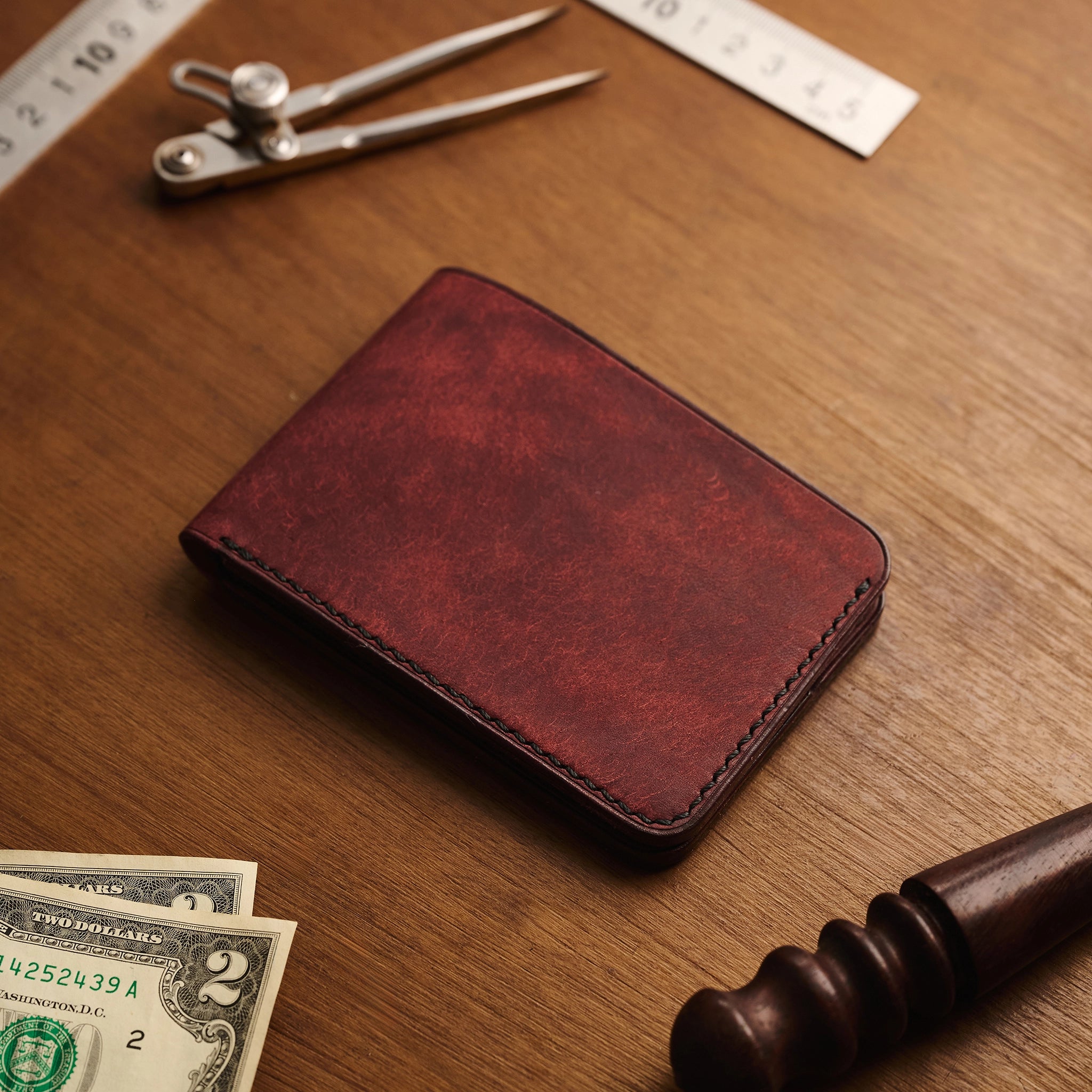 Minimalist Pueblo Leather Bifold Wallet Ver 2