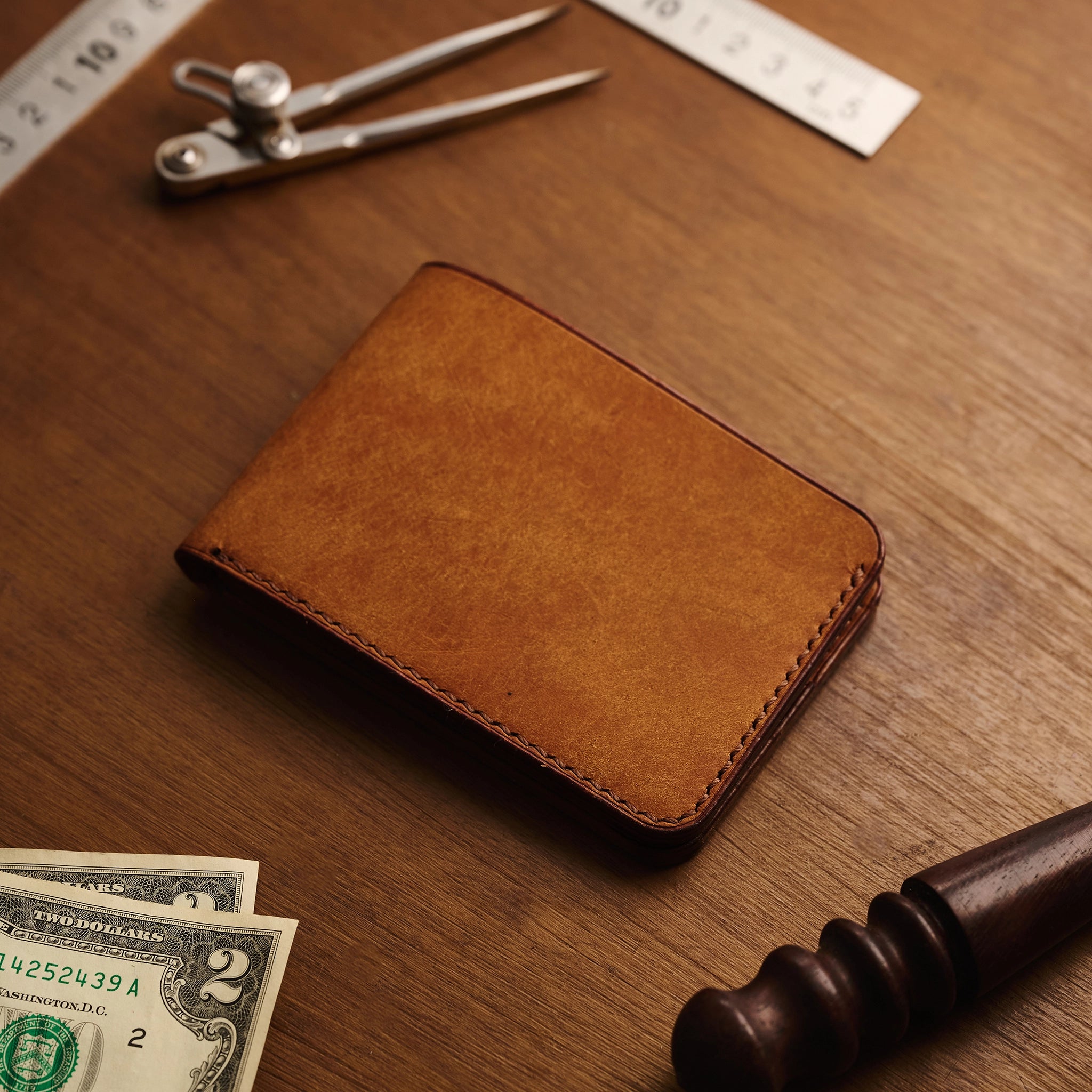 Minimalist Pueblo Leather Bifold Wallet Ver 2