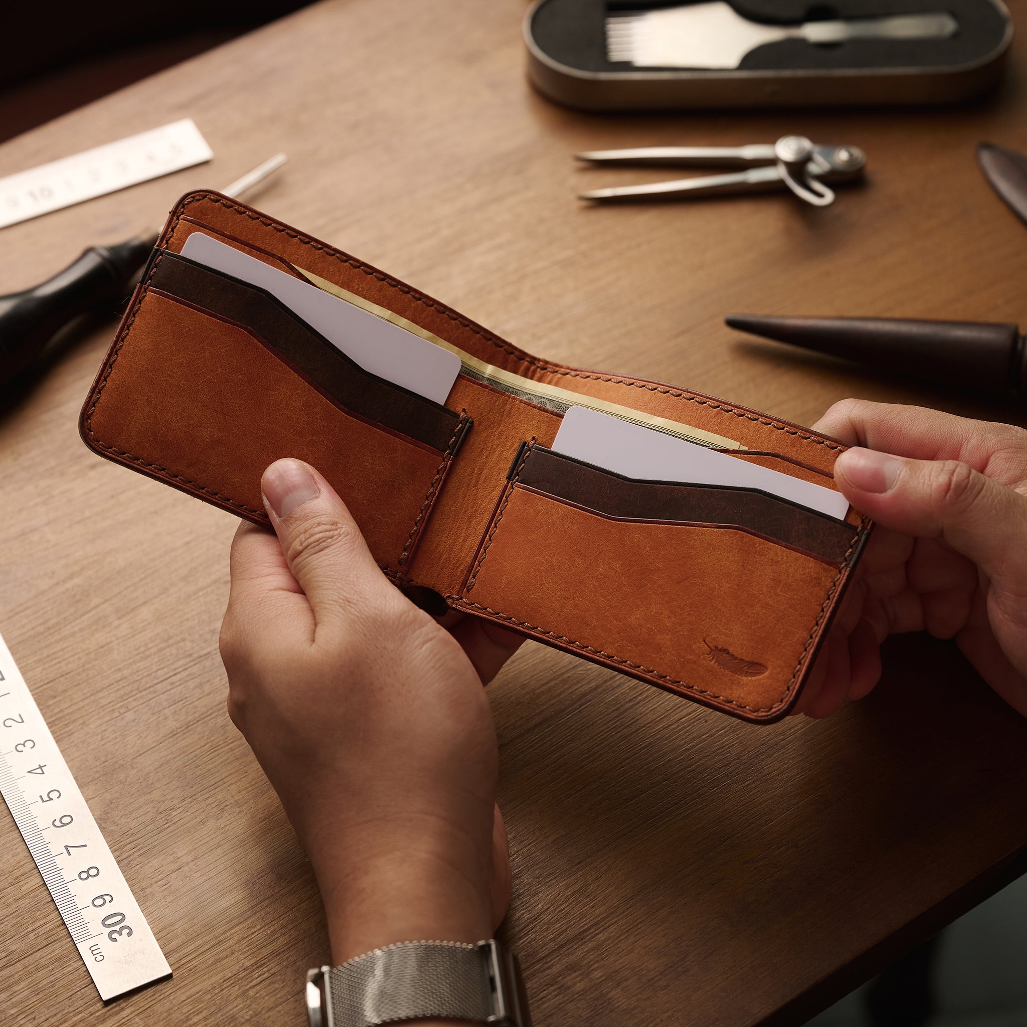 Pueblo Leather Bifold Wallet Ver 2