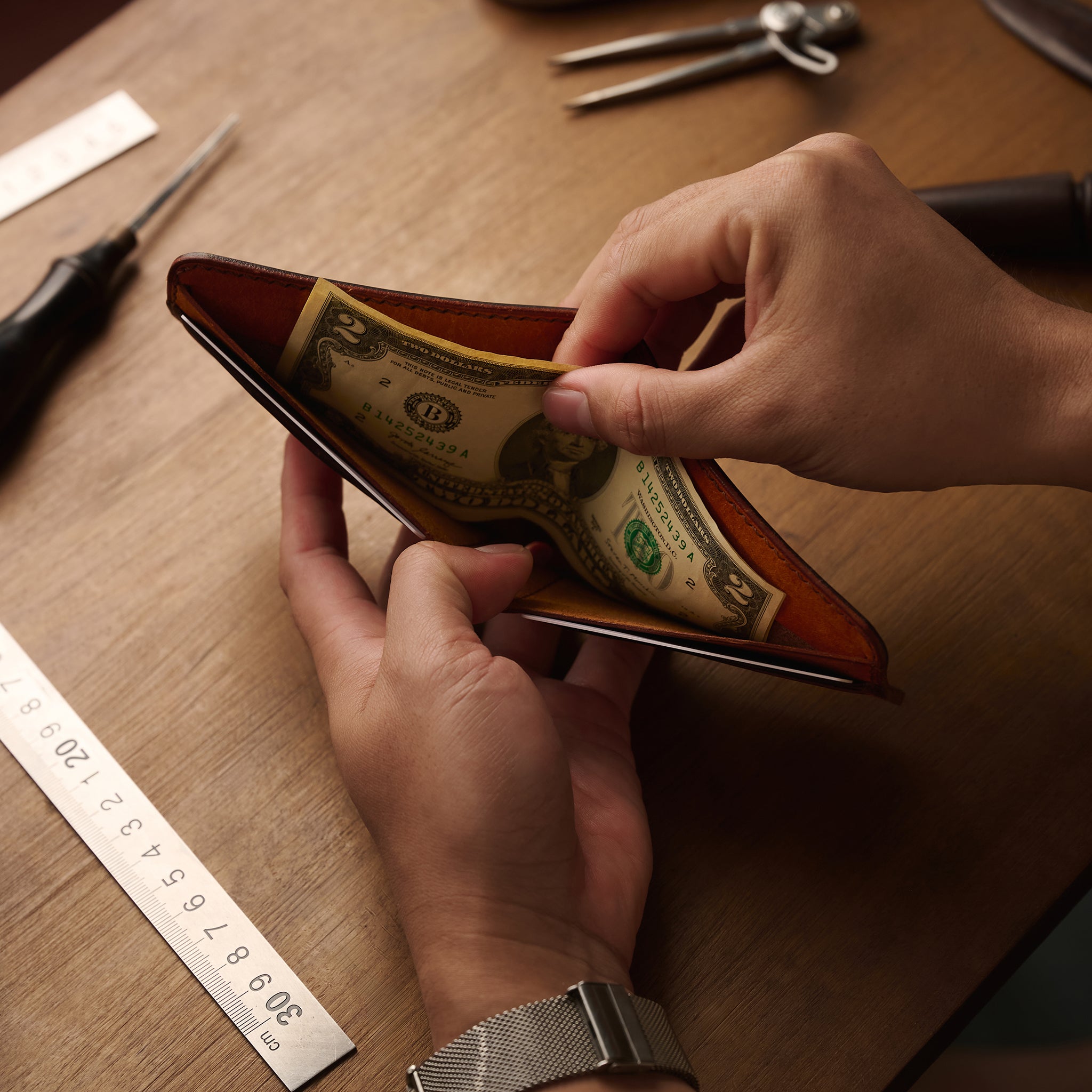 Pueblo Leather Bifold Wallet Ver 2