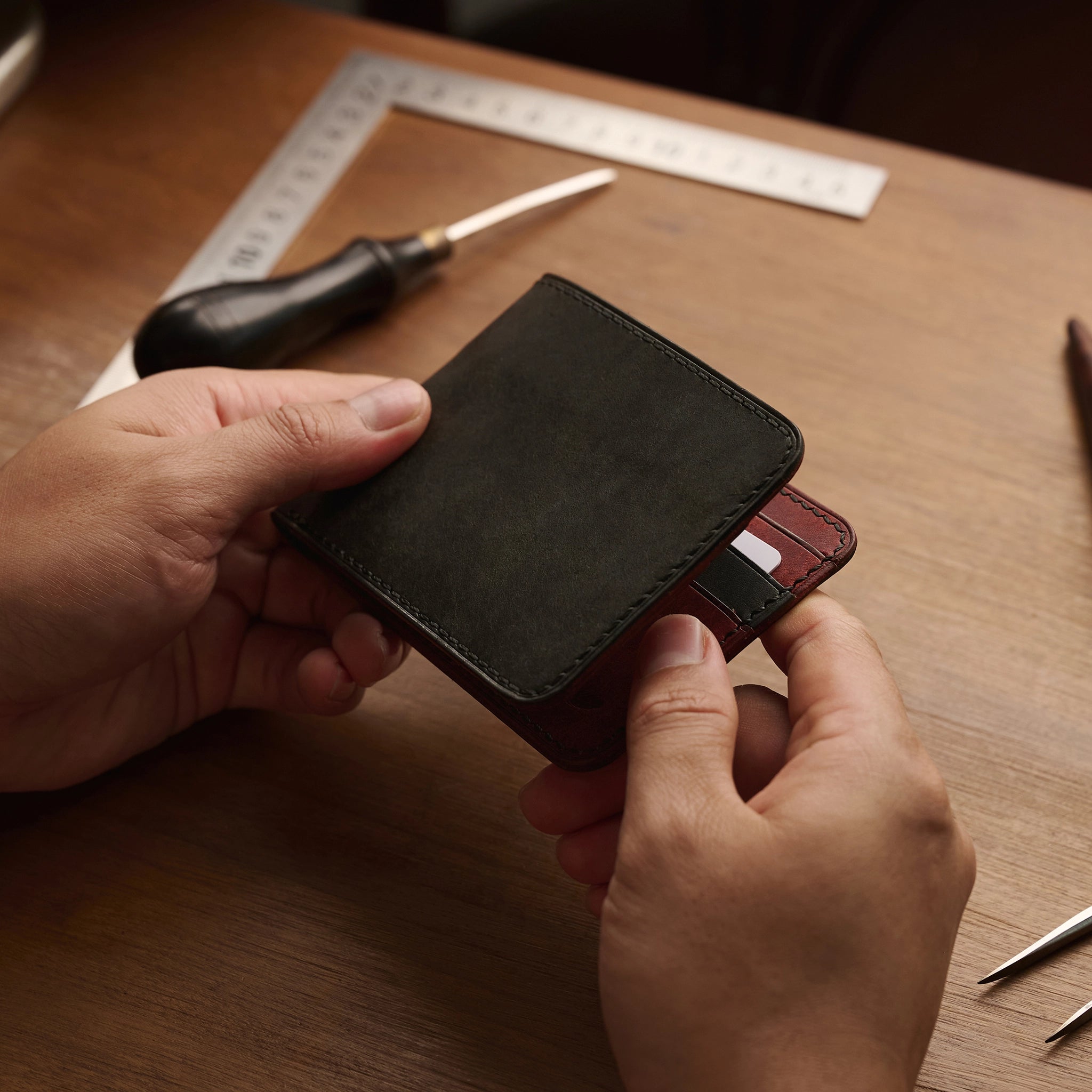 Pueblo Leather Bifold Wallet Ver 2