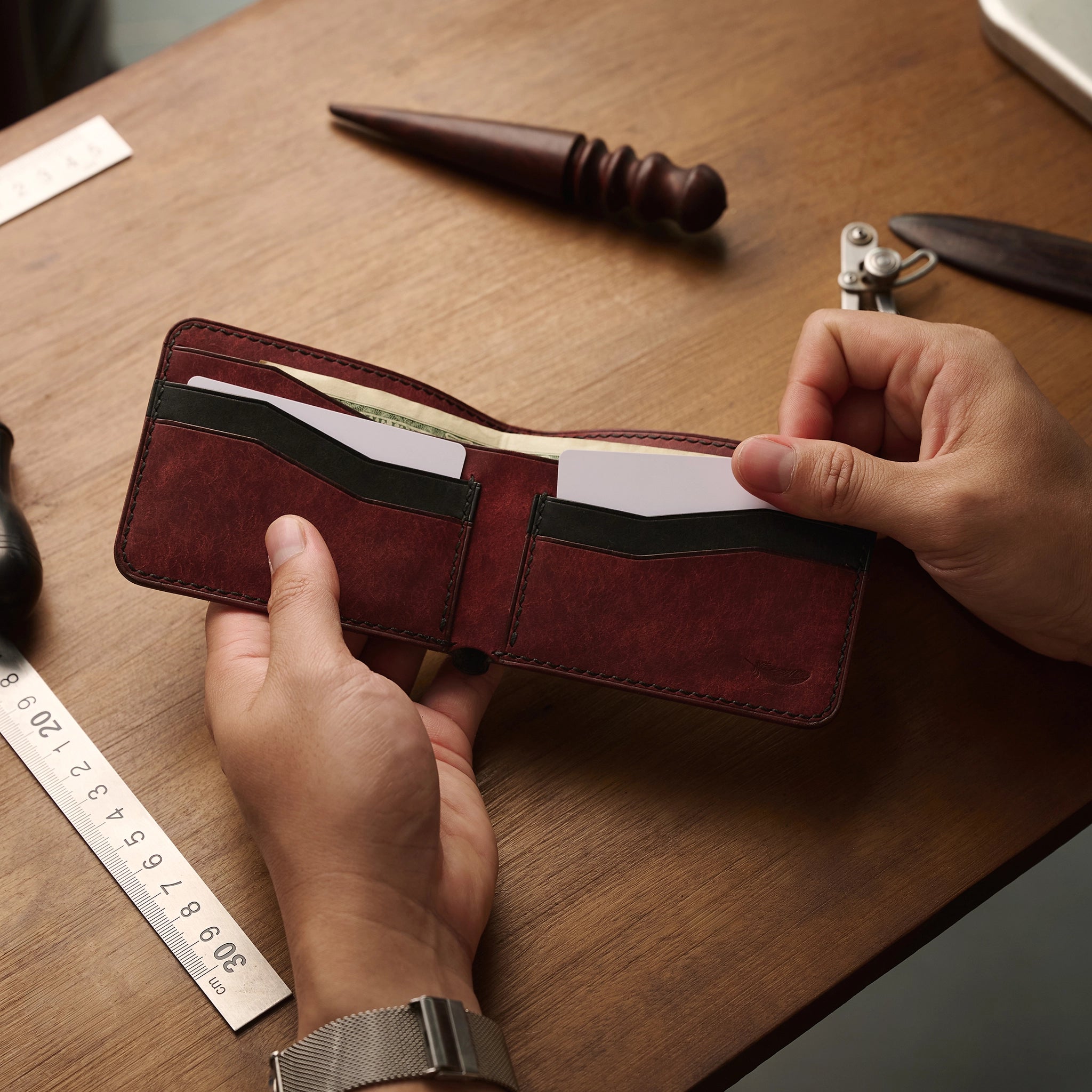 Pueblo Leather Bifold Wallet Ver 2