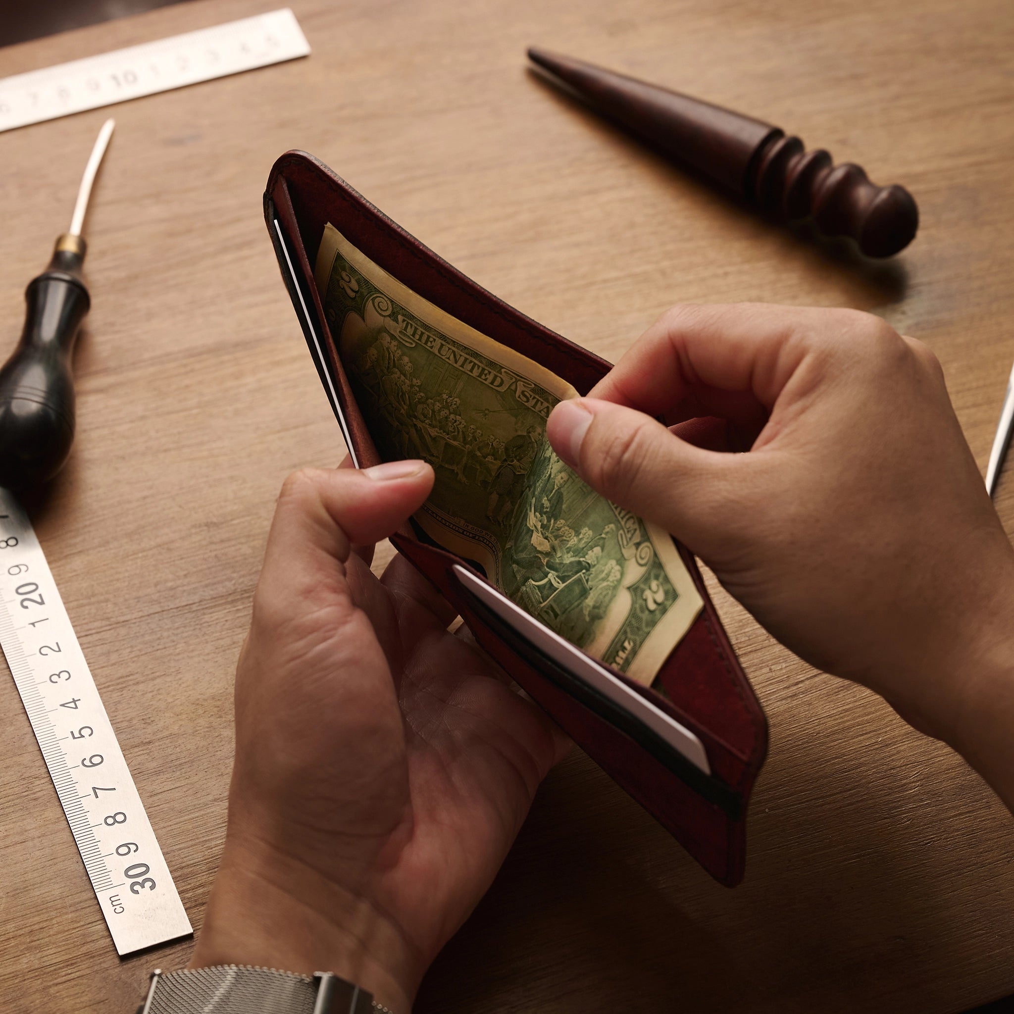 Pueblo Leather Bifold Wallet Ver 2