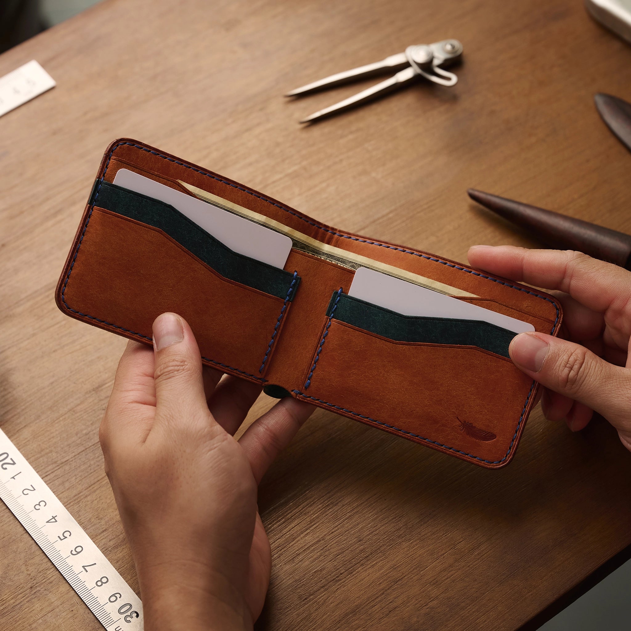 Pueblo Leather Bifold Wallet Ver 2
